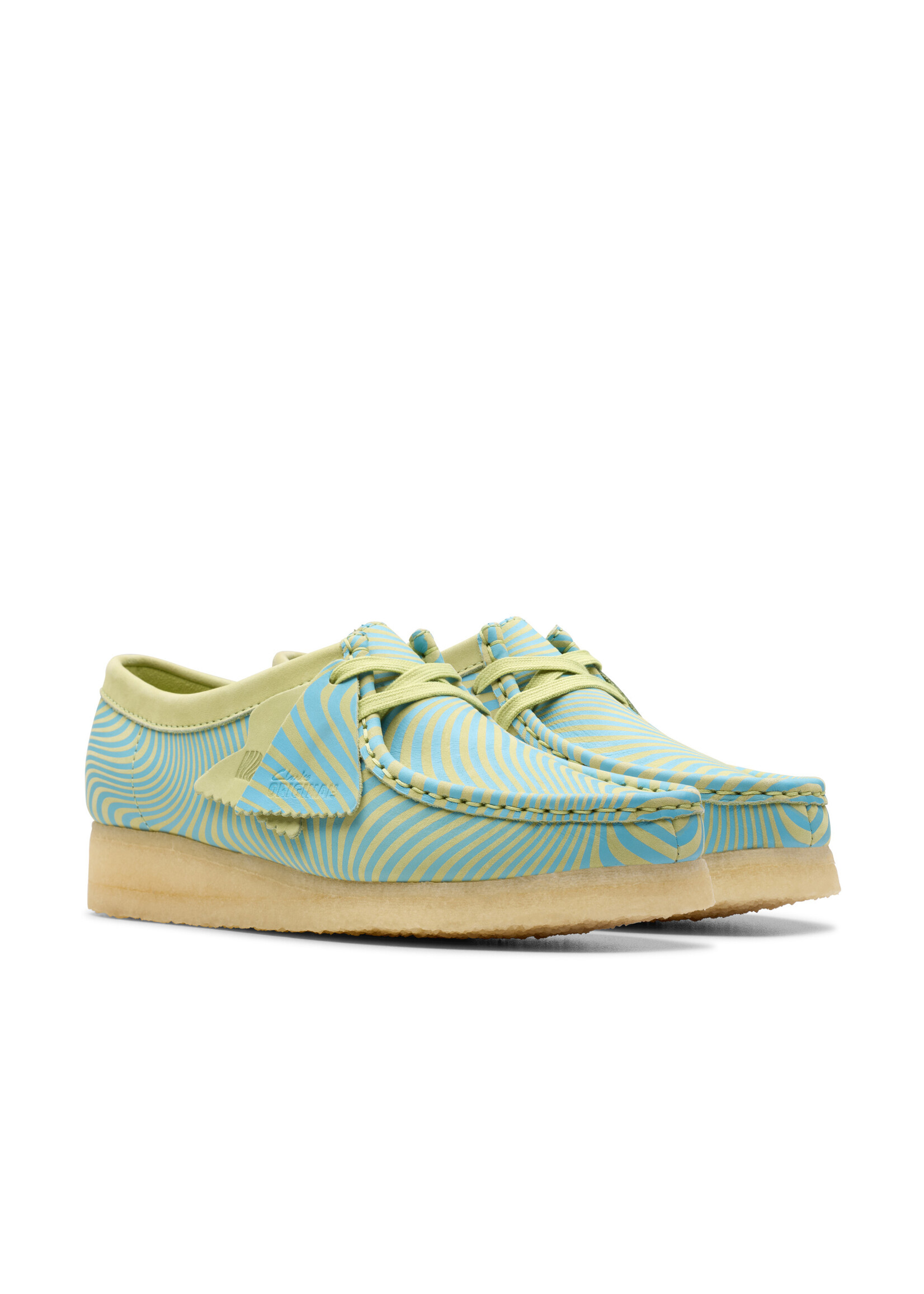 Clarks Men's Wallabee Wallabee Blue/Lime Print 26176528