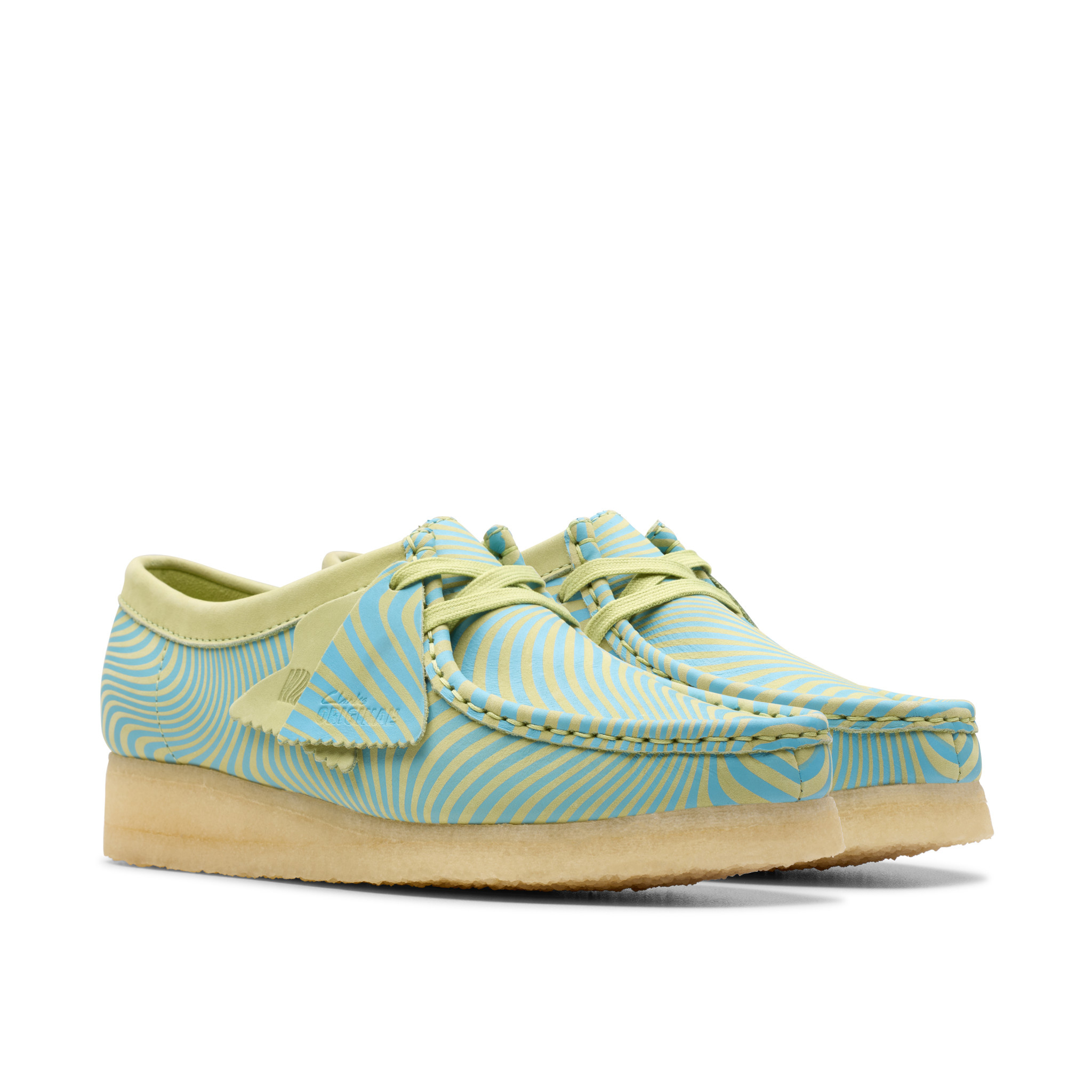 Men s Wallabee Wallabee Blue Lime Print 26176528