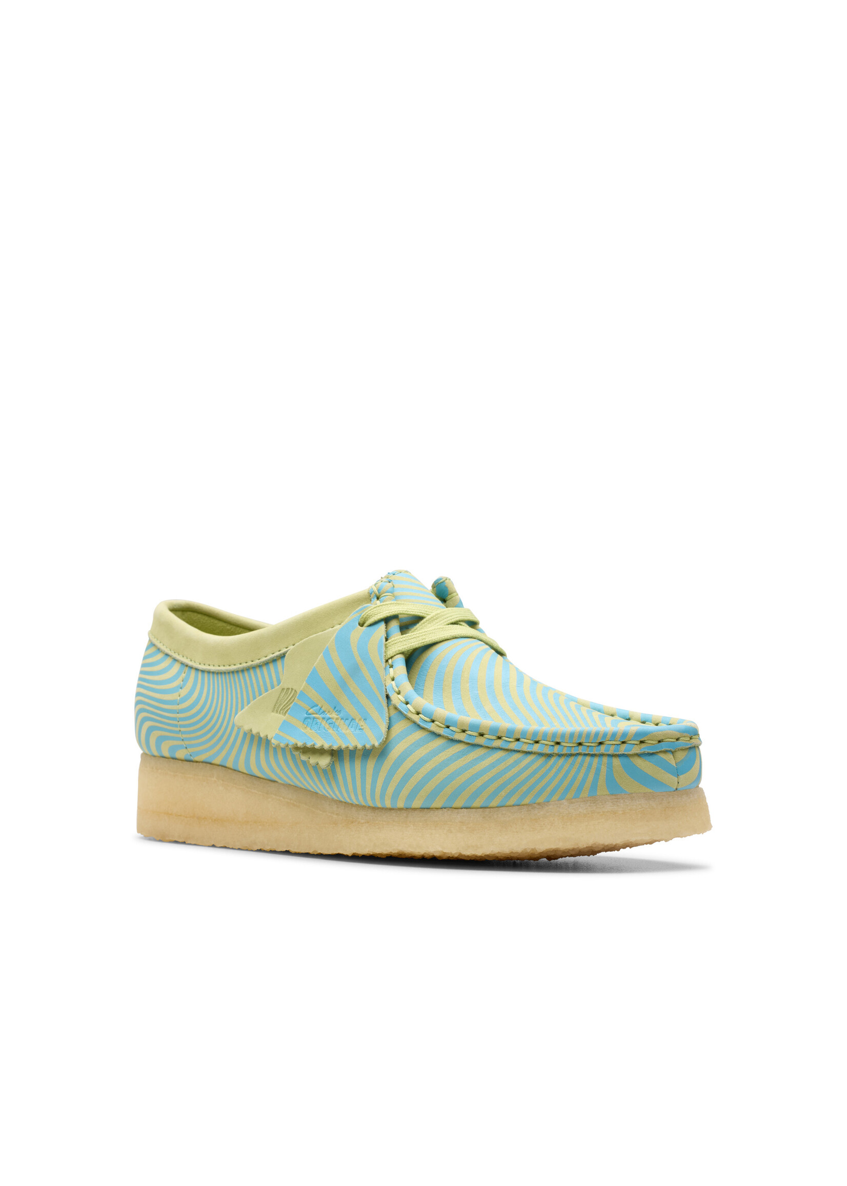 Clarks Men's Wallabee Wallabee Blue/Lime Print 26176528