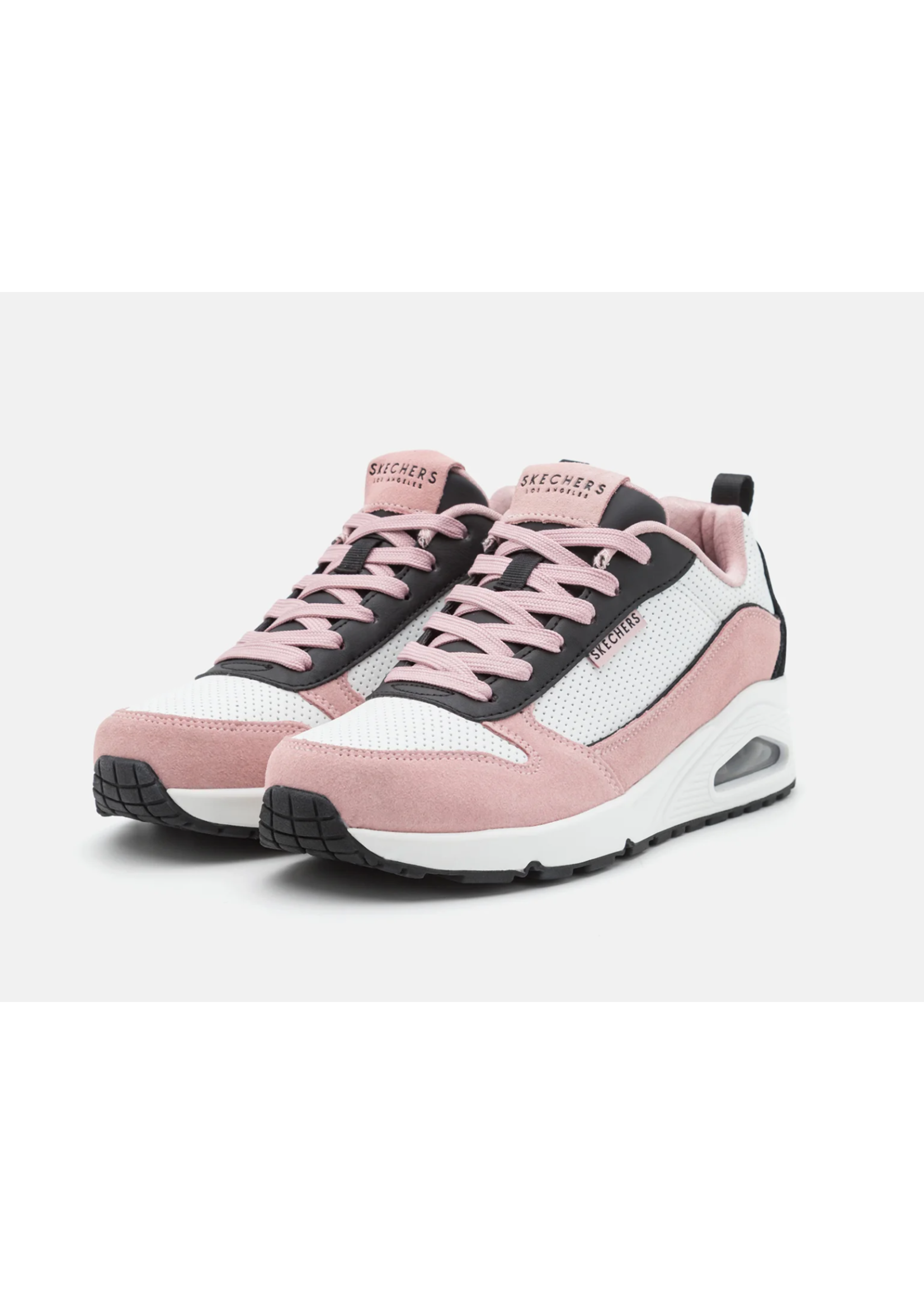 Pink lace skechers deals