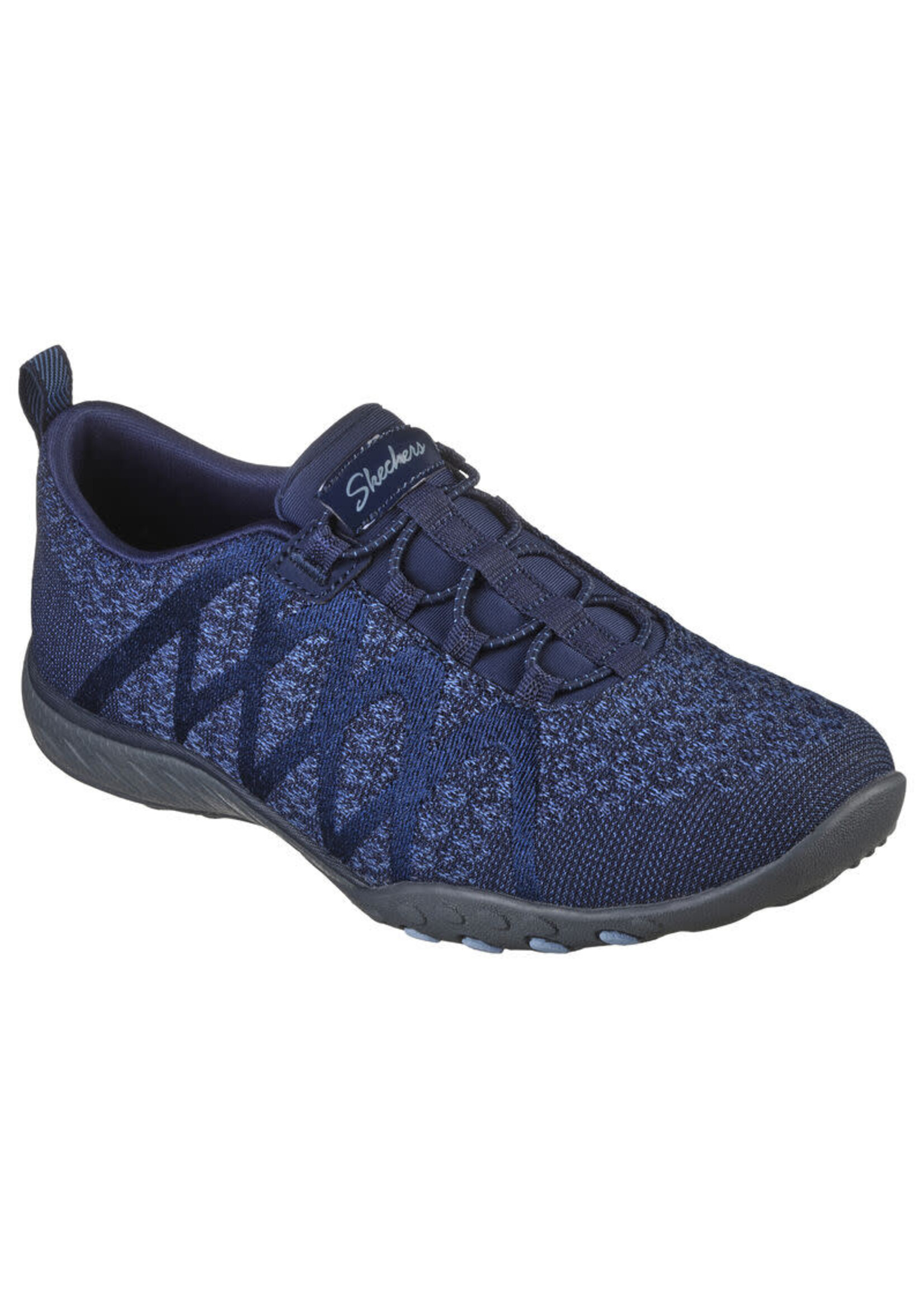 Skechers Women's Breathe Easy Infi-Knity Fashion Sneaker Navy Blue Wide Fit 100301W/NVY
