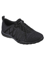 Skechers Women's Breathe Easy Infi-Knity Fashion Sneaker Black Wide Fit 100301W/BLK