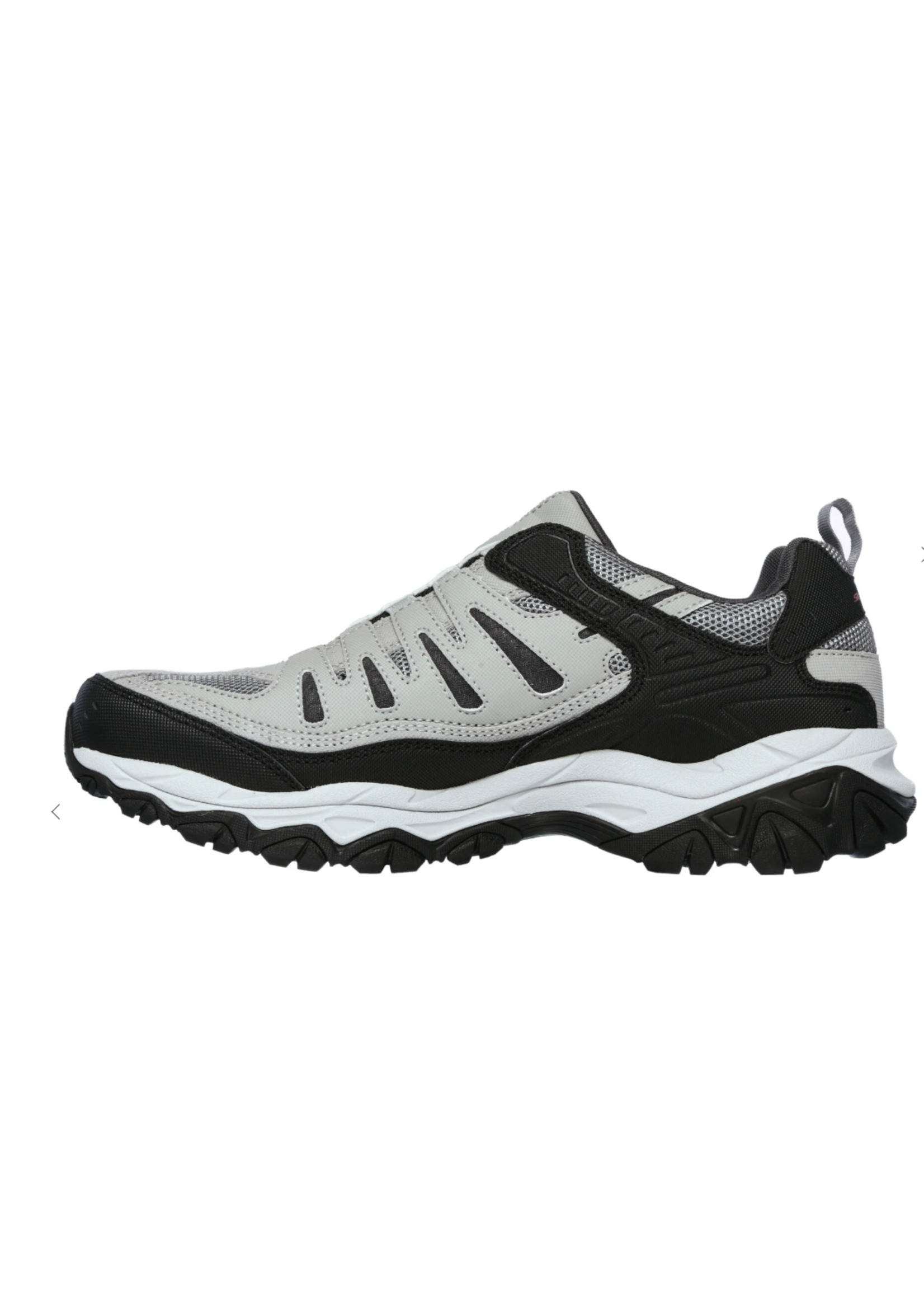 Skechers Men's After Burn M.Fit- Wonted Air Cooled Memory Foam insole Sneaker Extra Wide Fit, Gray/Black