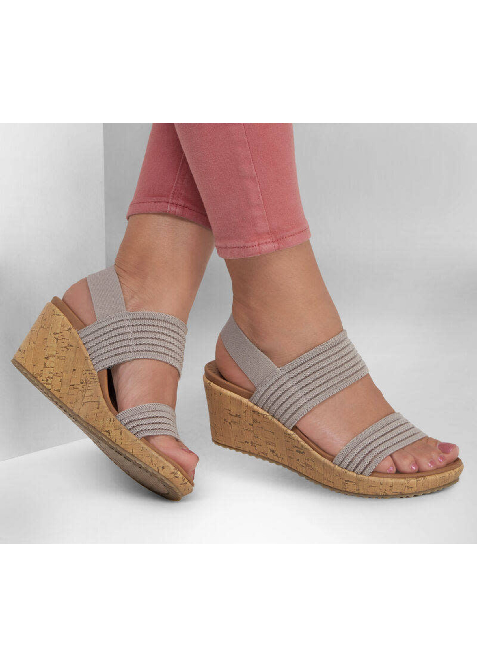 Skechers Women's Beverlee Sheer Luck Taupe