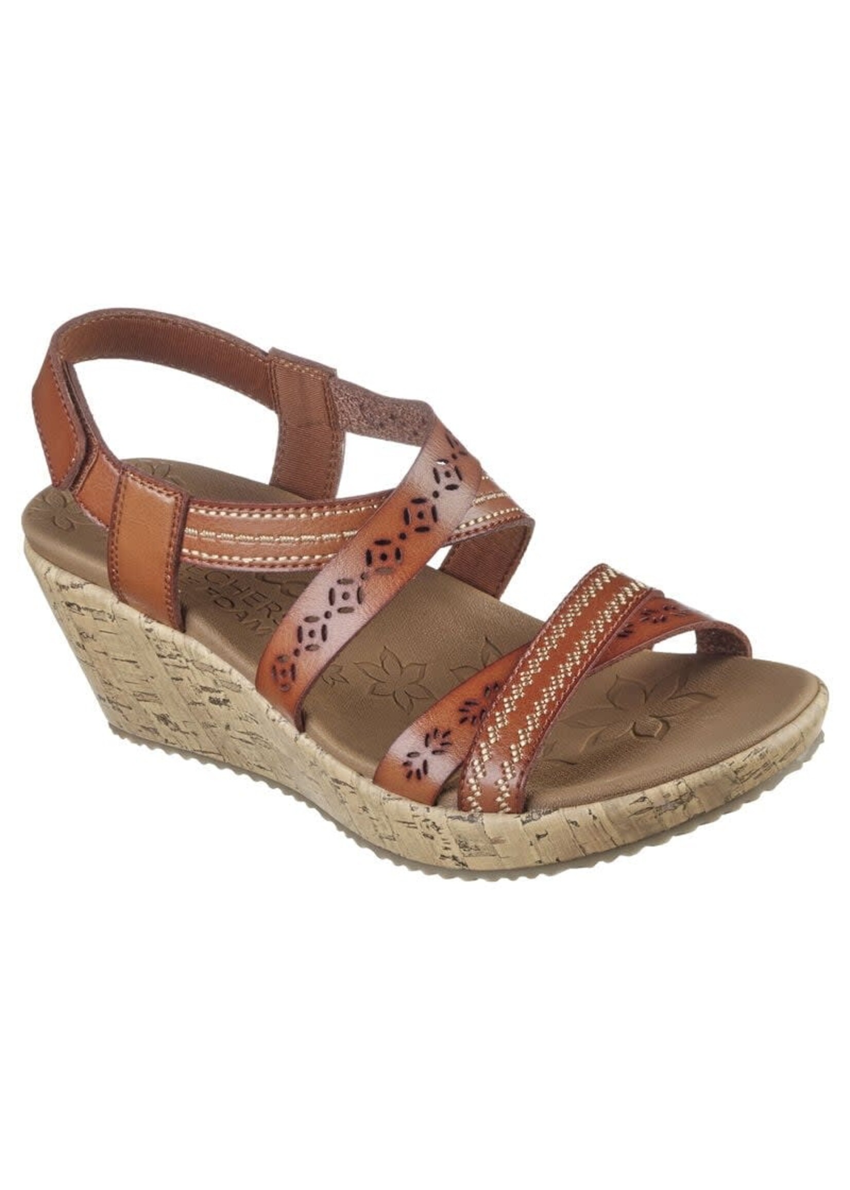 Skechers Women's Beverlee - Delicate Glow- Light Brown LUGGAGE