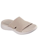 Skechers Women's On the Go 600 Sandal -Adore Natural Beige