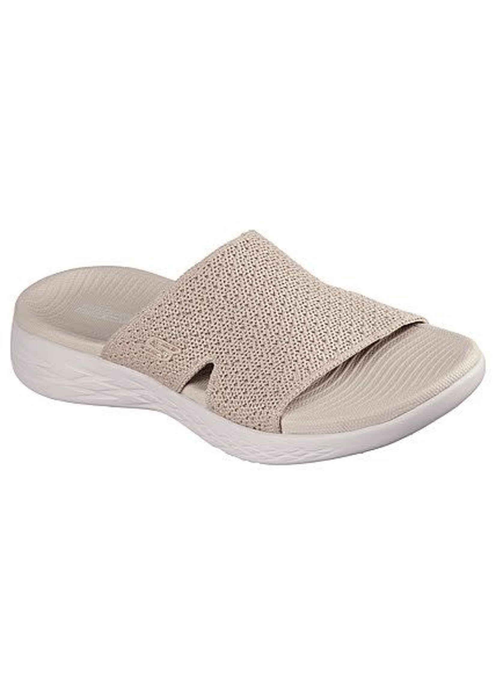Skechers Women's On the Go 600 Sandal -Adore Natural Beige