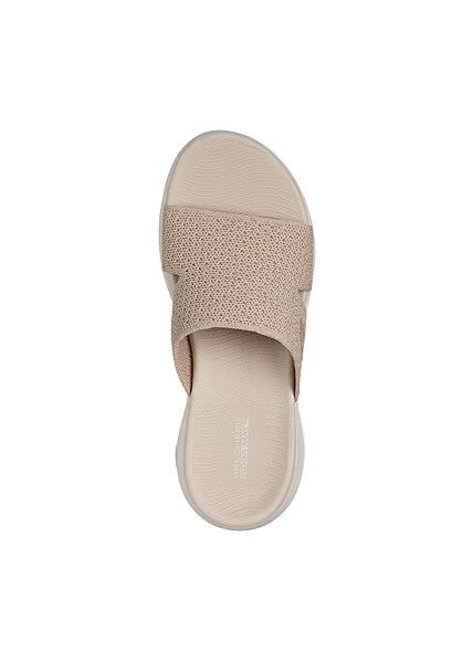 Skechers Women's On the Go 600 Sandal -Adore Natural Beige