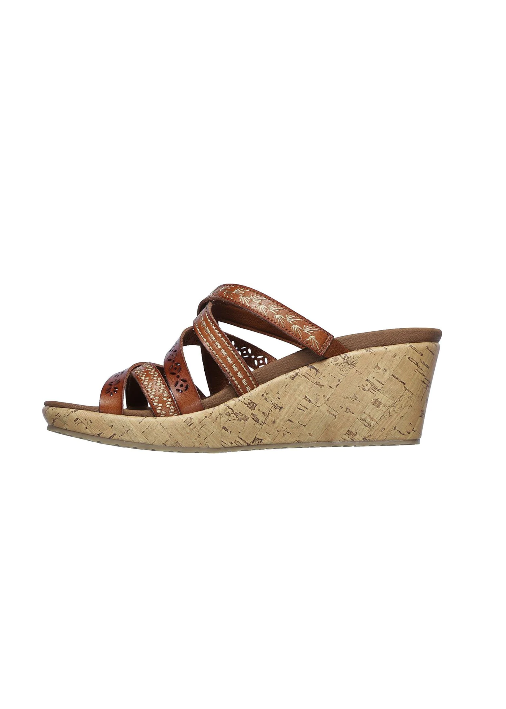 Skechers Womens  Wedge Beverlee Tiger Posse Luggage Brown 31714/LUG