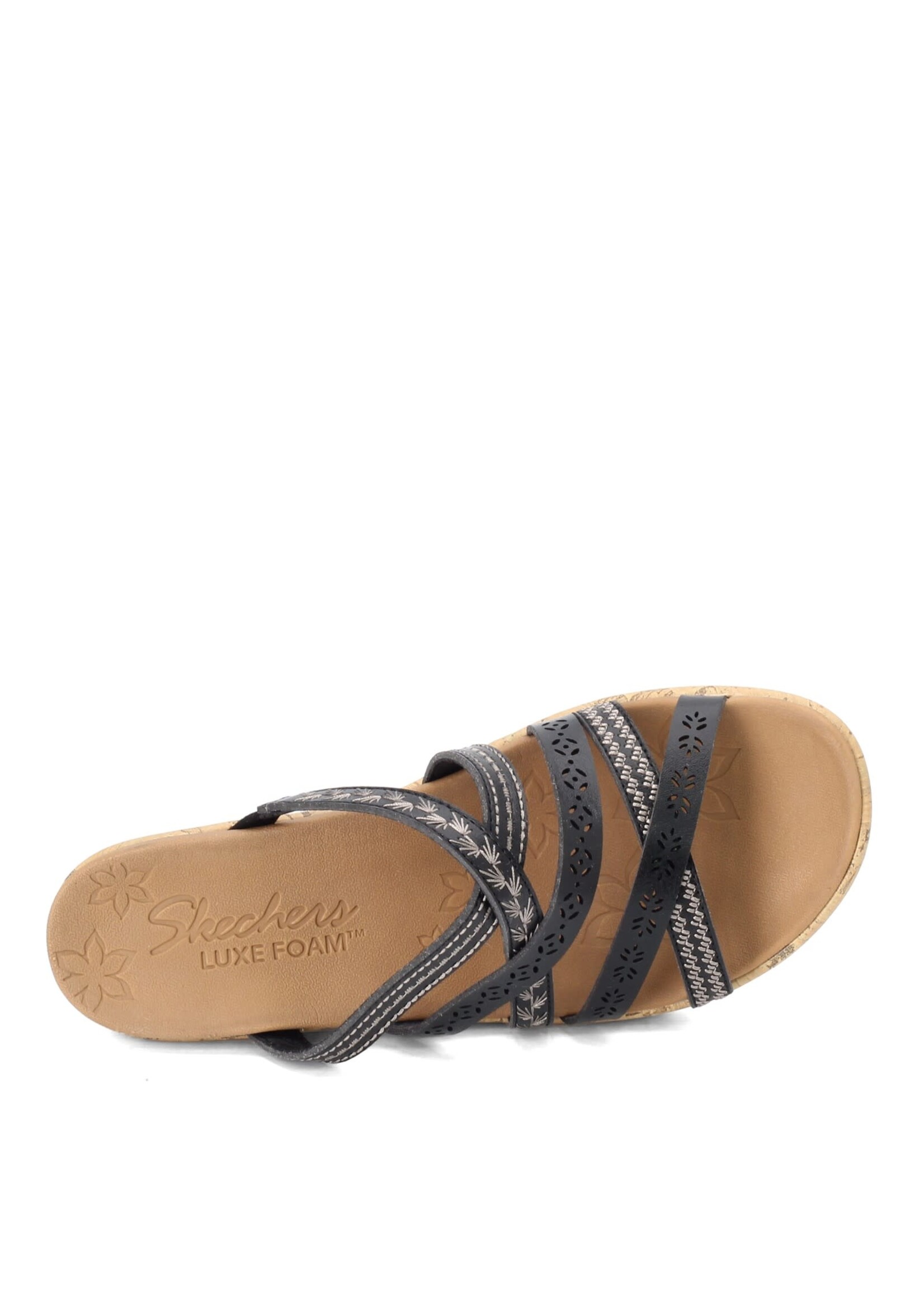 Skechers Womens  Wedge Beverlee Tiger Posse 31714/BLK Black