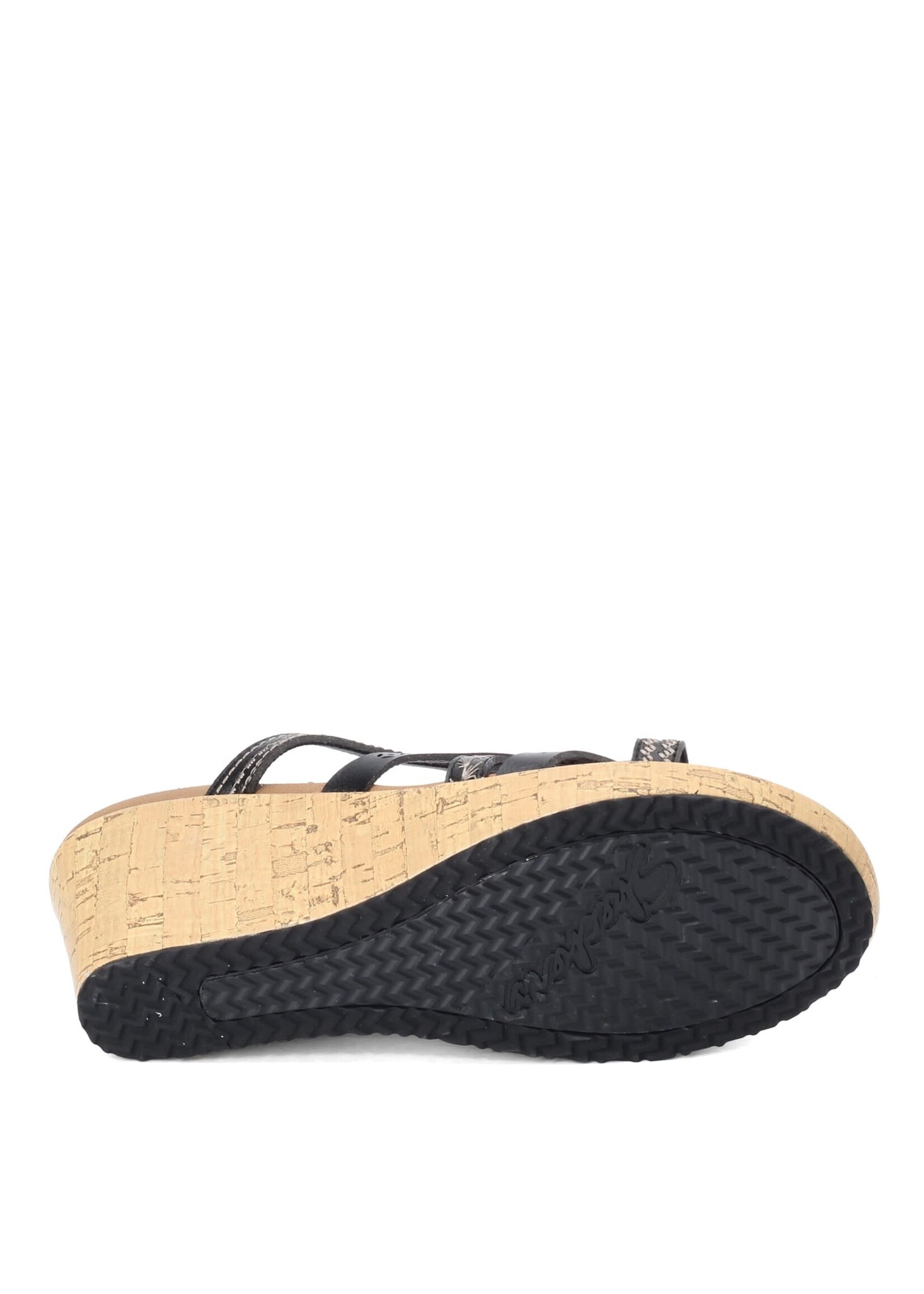 Skechers Womens  Wedge Beverlee Tiger Posse 31714/BLK Black