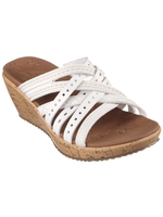 Skechers Womens  Wedge Beverlee Tiger Posse 31714/WHT White