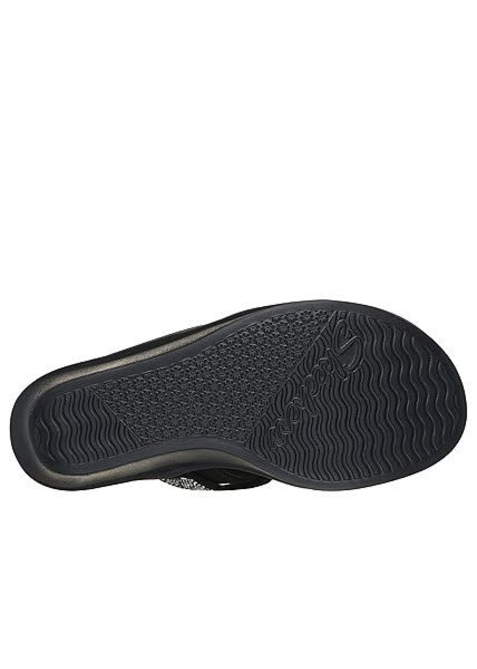 Skechers Womens  Wedge Rumble On Social Glam 119611/BLK Full Black/Silver