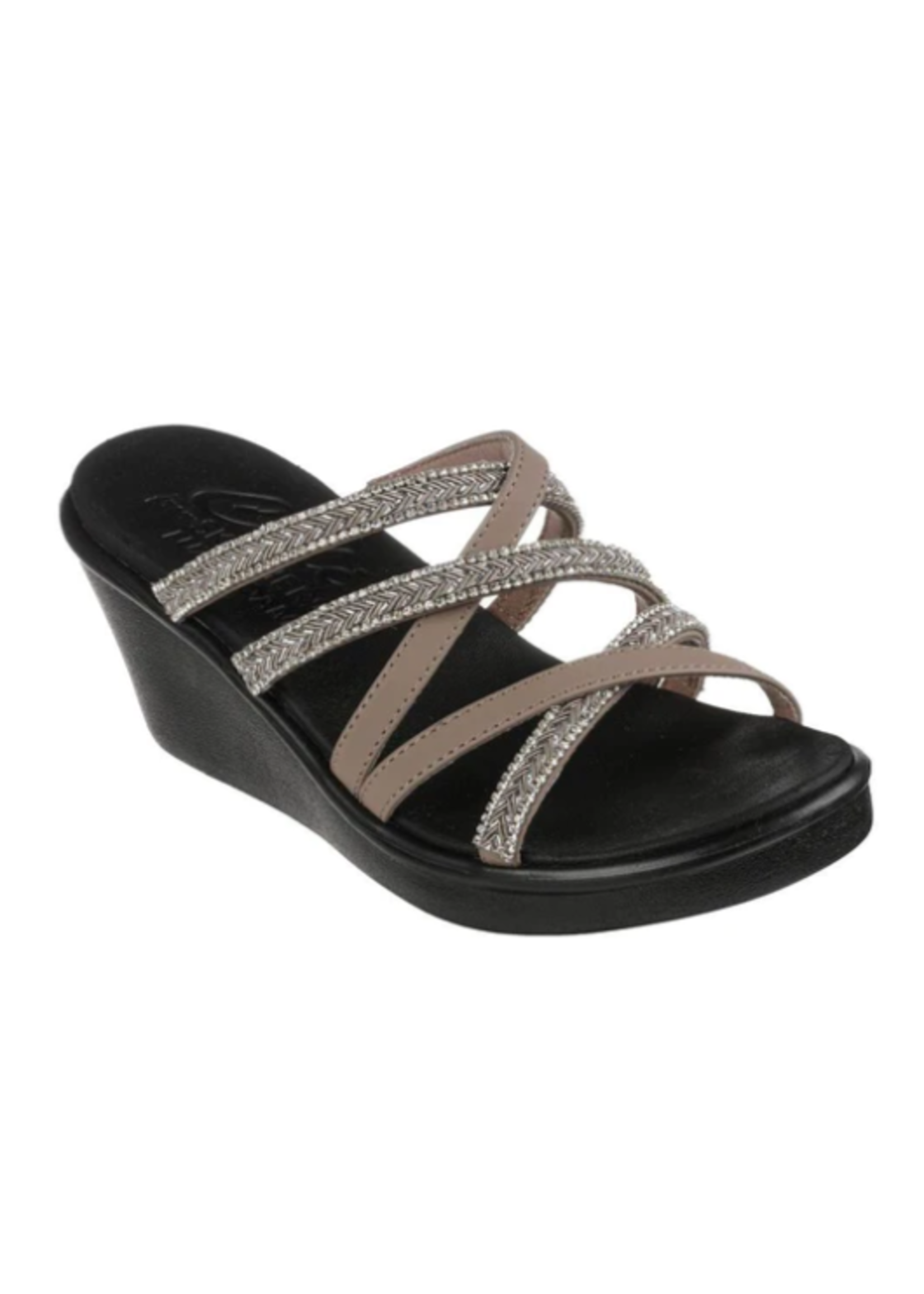 Skechers Womens Wedge Rumble on Night Out 119149/TPE Taupe Beige
