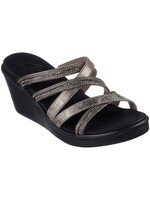 Skechers Womens Wedge Rumble on Night Out 119149/PEW Pewter Silver