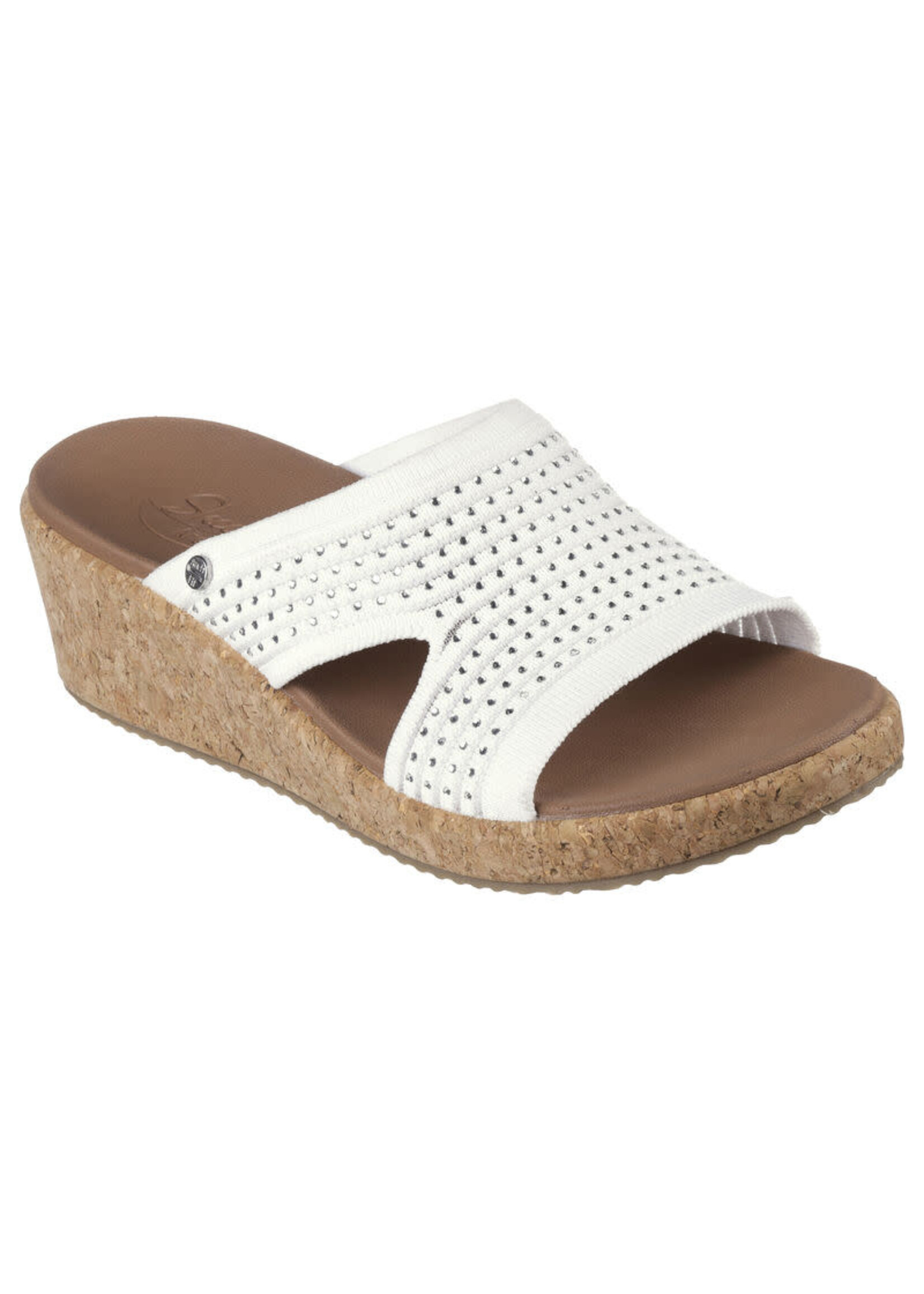 Skechers Womens Arch Fit Wedge Beverlee Sweet Lacey 119546/WHT White