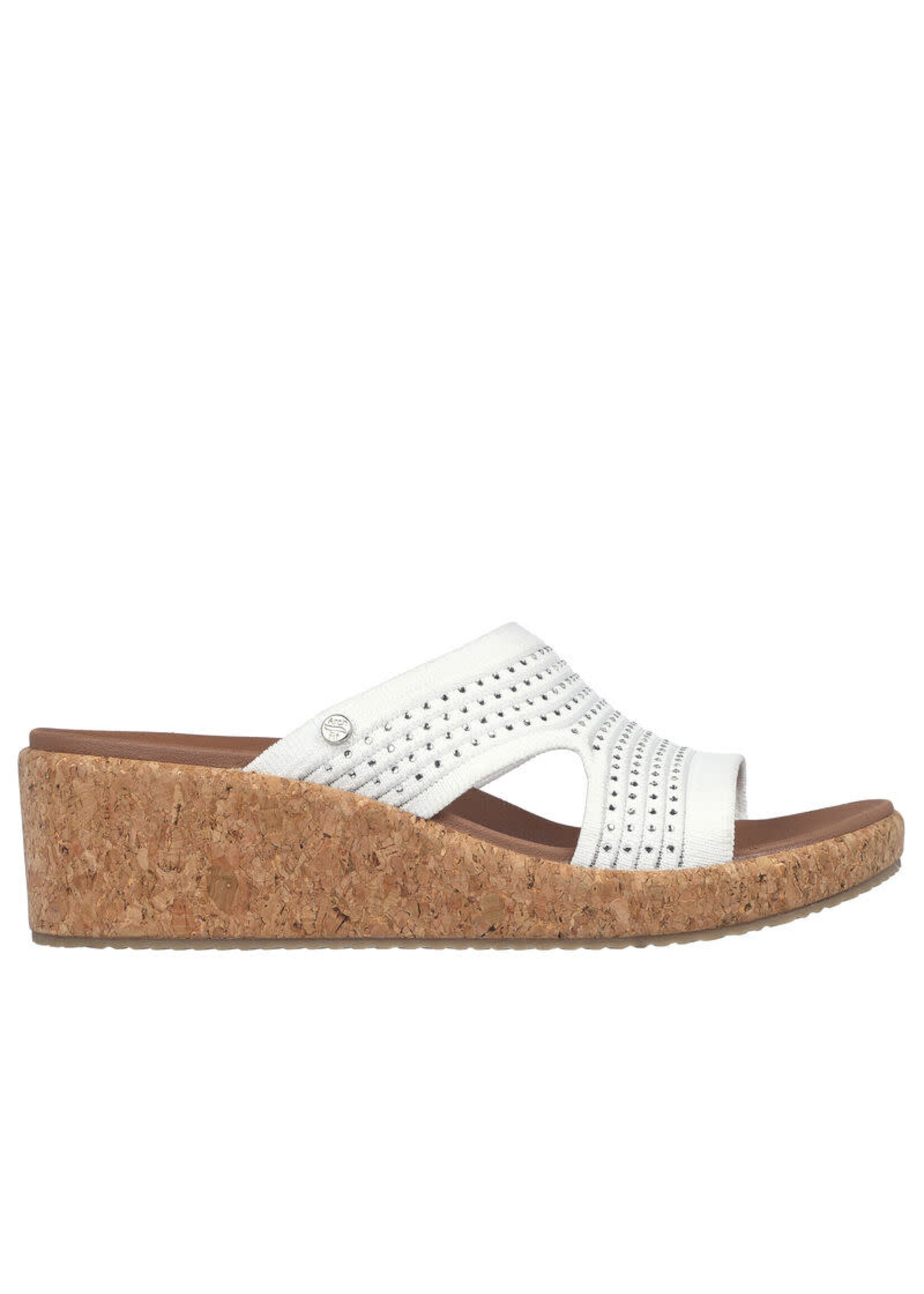 Skechers Womens Arch Fit Wedge Beverlee Sweet Lacey 119546/WHT White