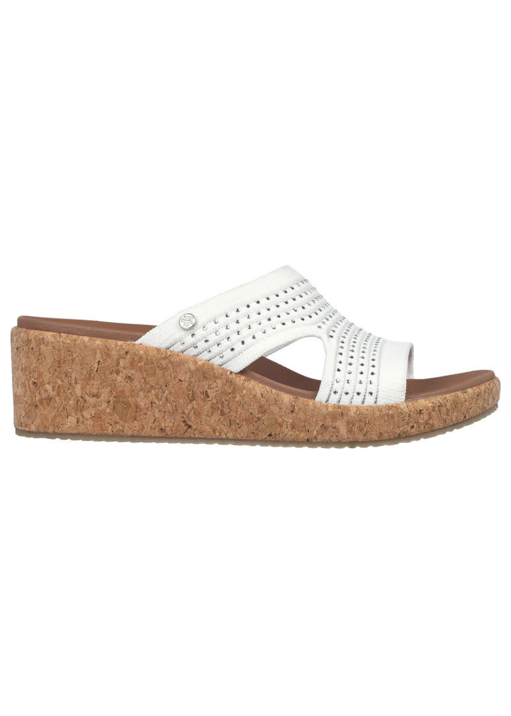 Skechers Womens Arch Fit Wedge Beverlee Sweet Lacey 119546/WHT White