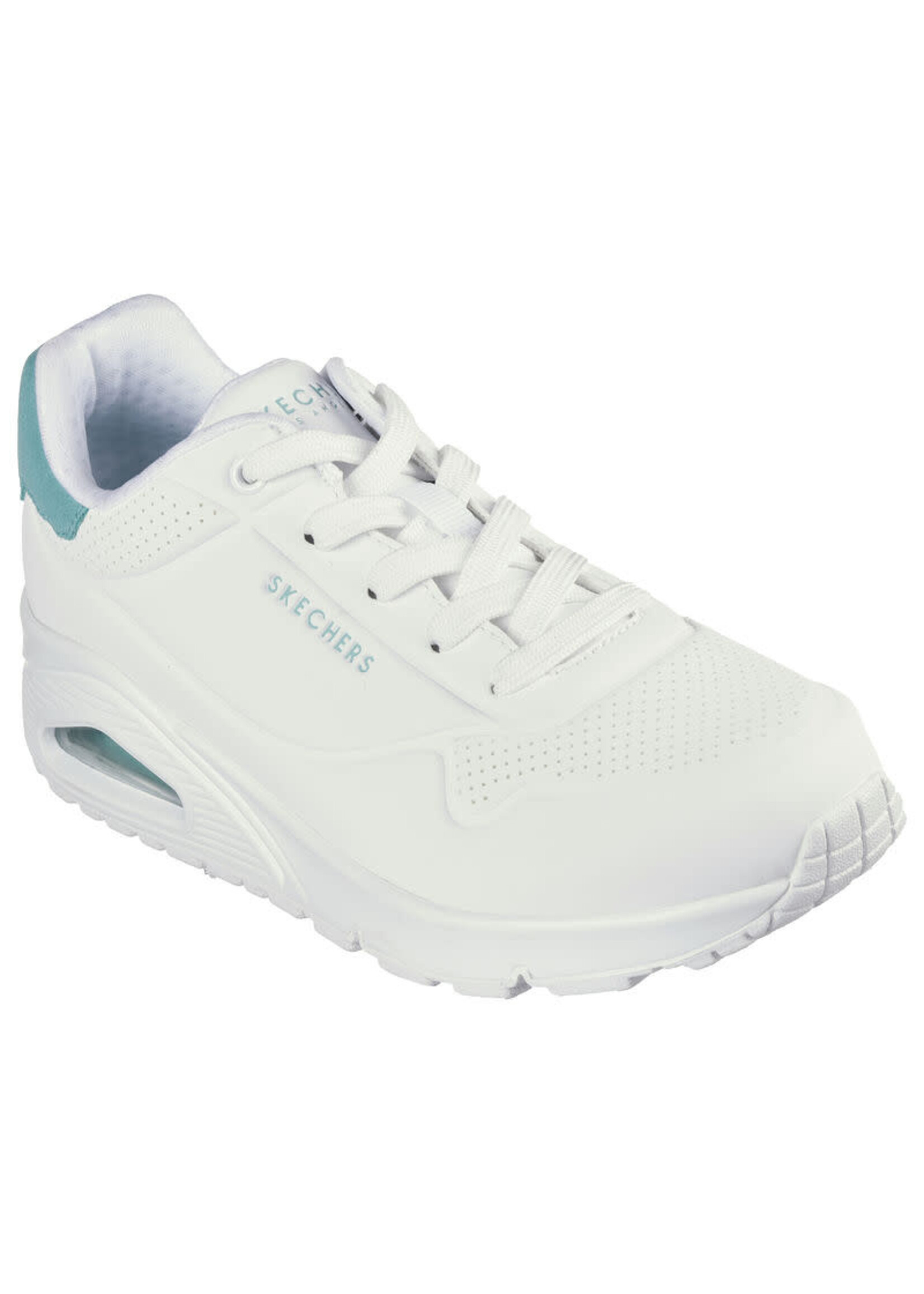 Skechers Women's Uno -Pop Back  Sneaker,177092 White Mint