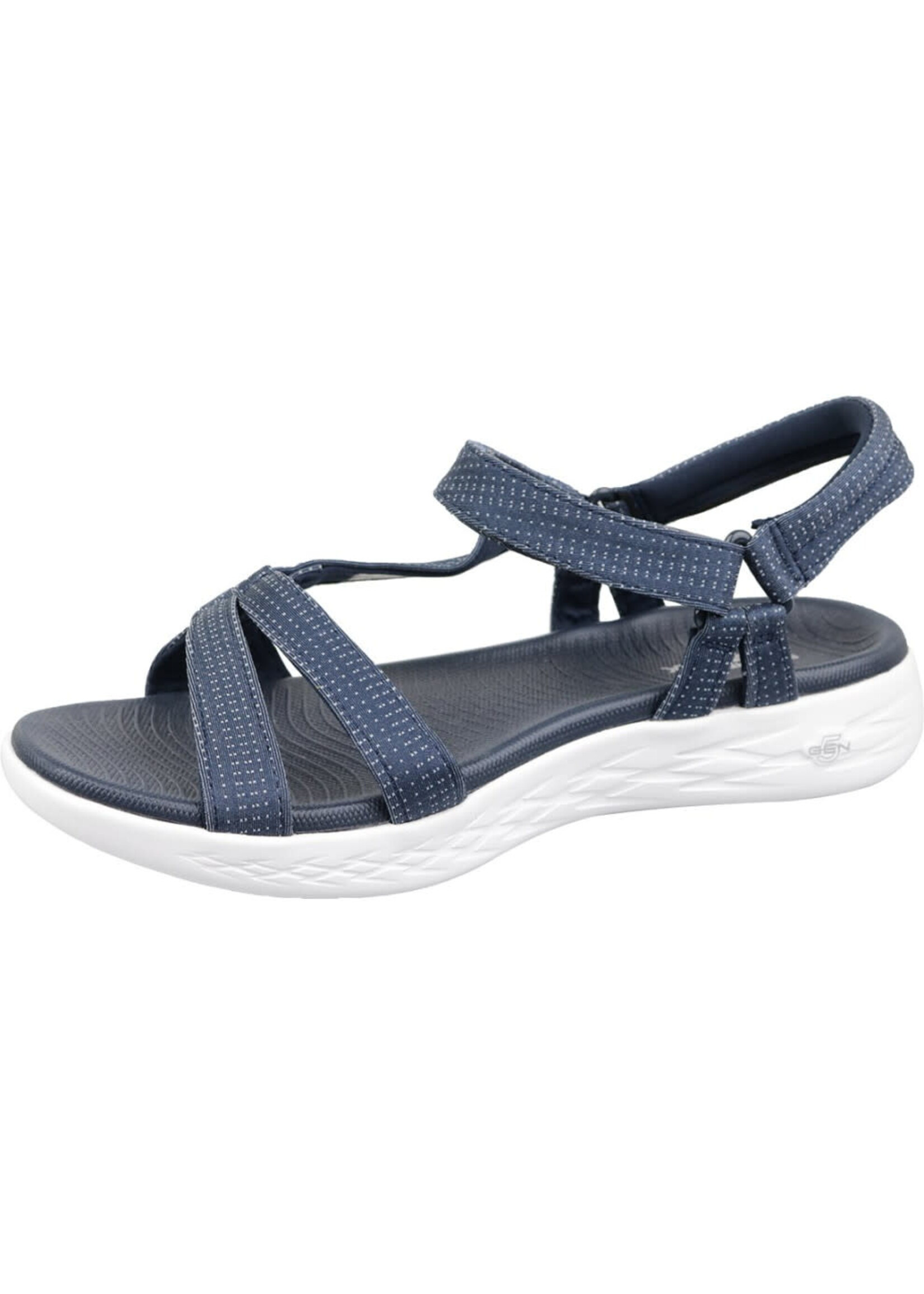 Skechers Women's On the Go 600 Sandal -Brilliancy 15316/NVY Navy Blue