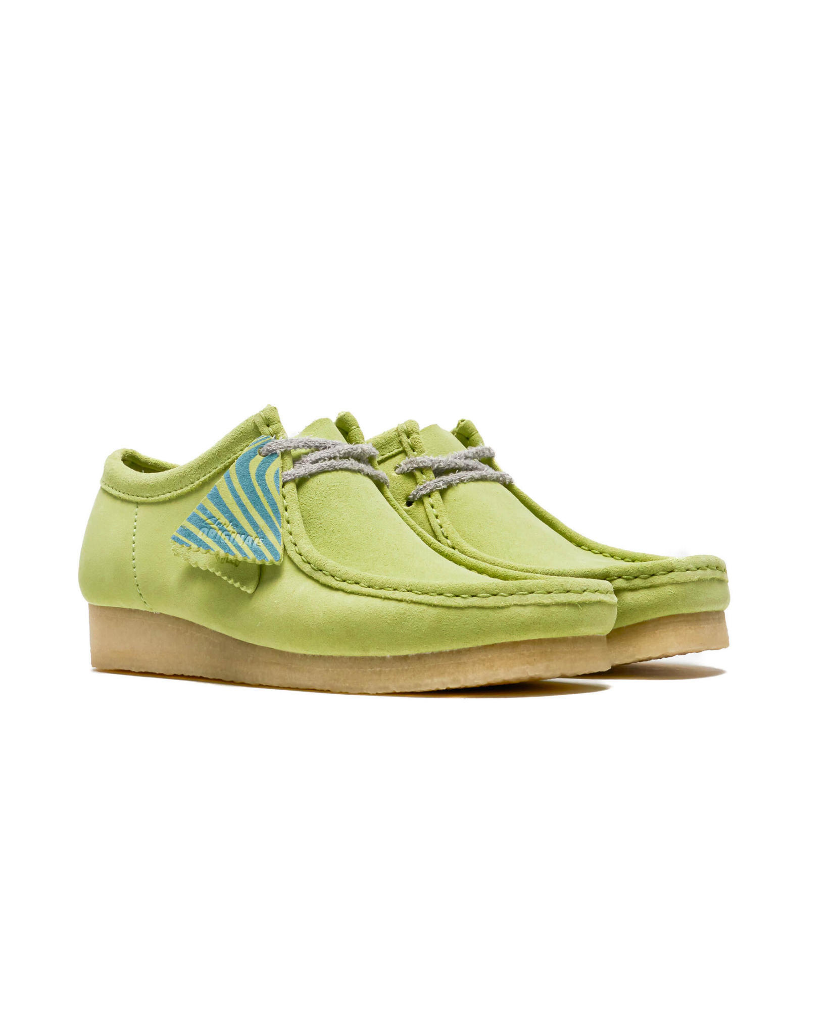 Men's Wallabee Pale Lime Suede 26175855 - SHOE PLUS - Low Prices