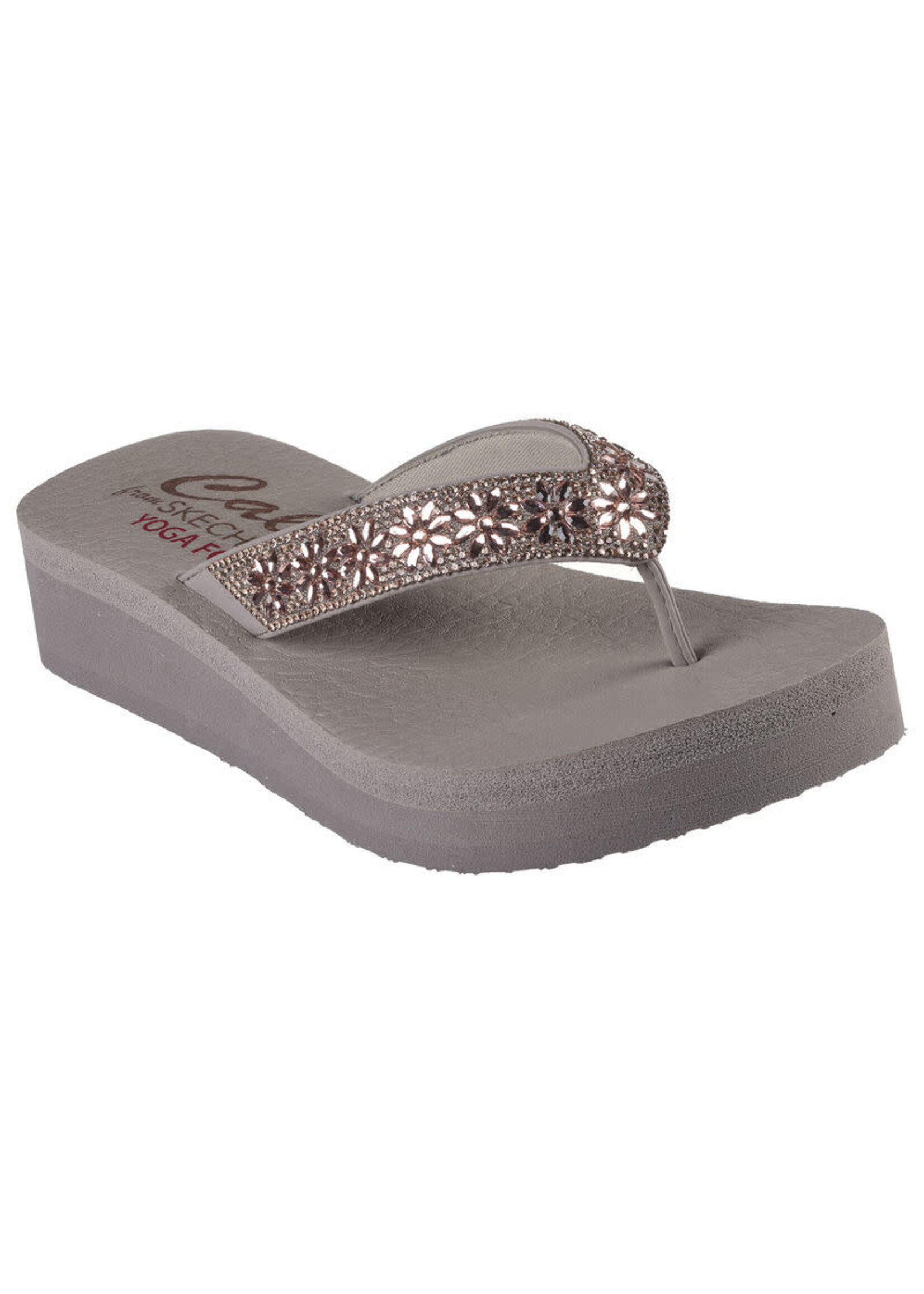Skechers Womens Vinyasa Wild Daisies 119638 /TPE Taupe Beige