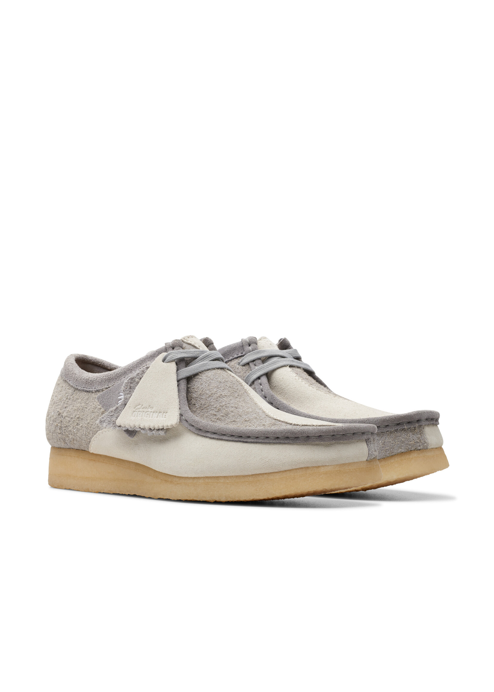 Clarks Men's Originals Wallabee Grey/Off White | 26176525