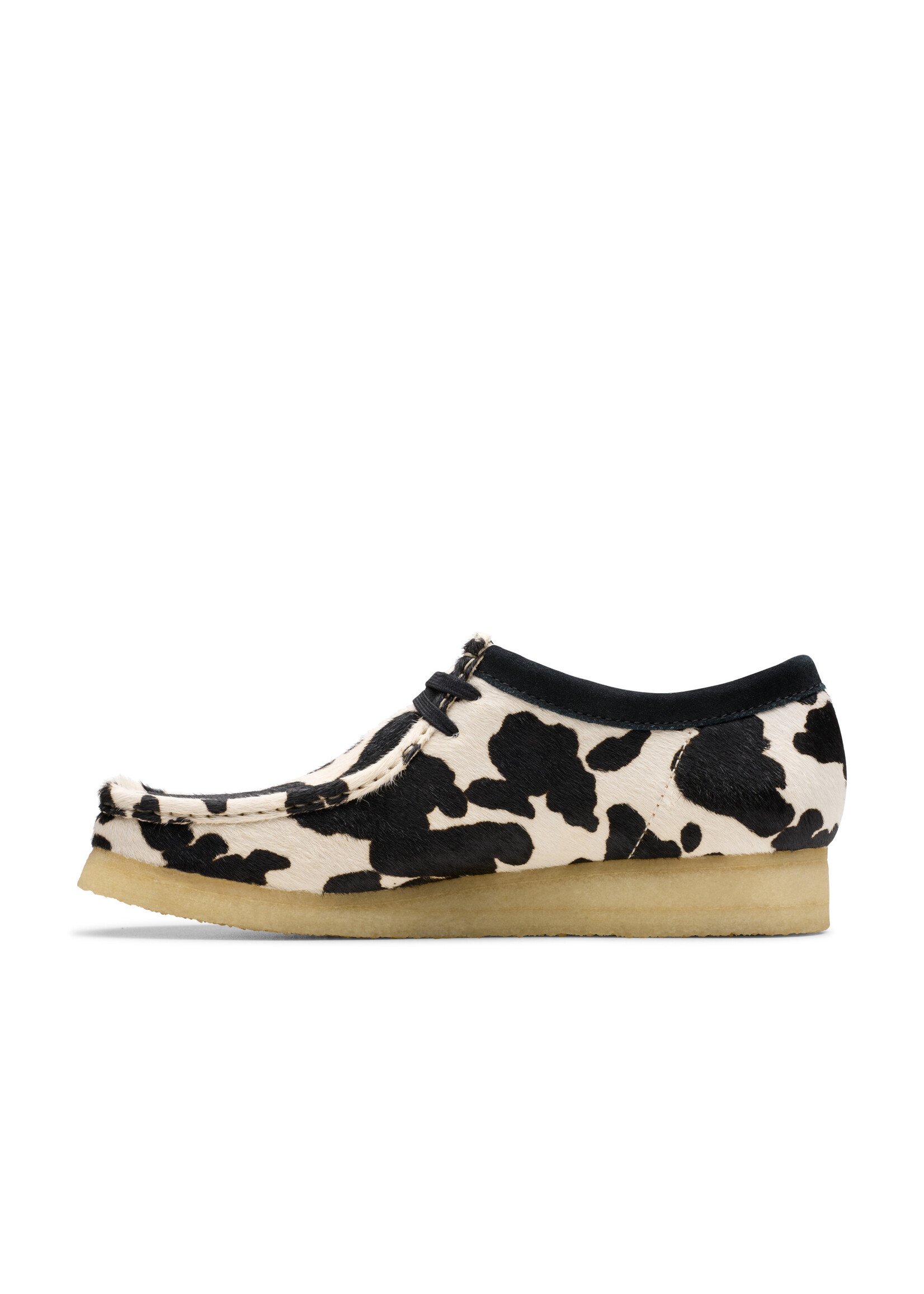Clarks Men's Originals Wallabee Cow Print Hair On Black | 26176776