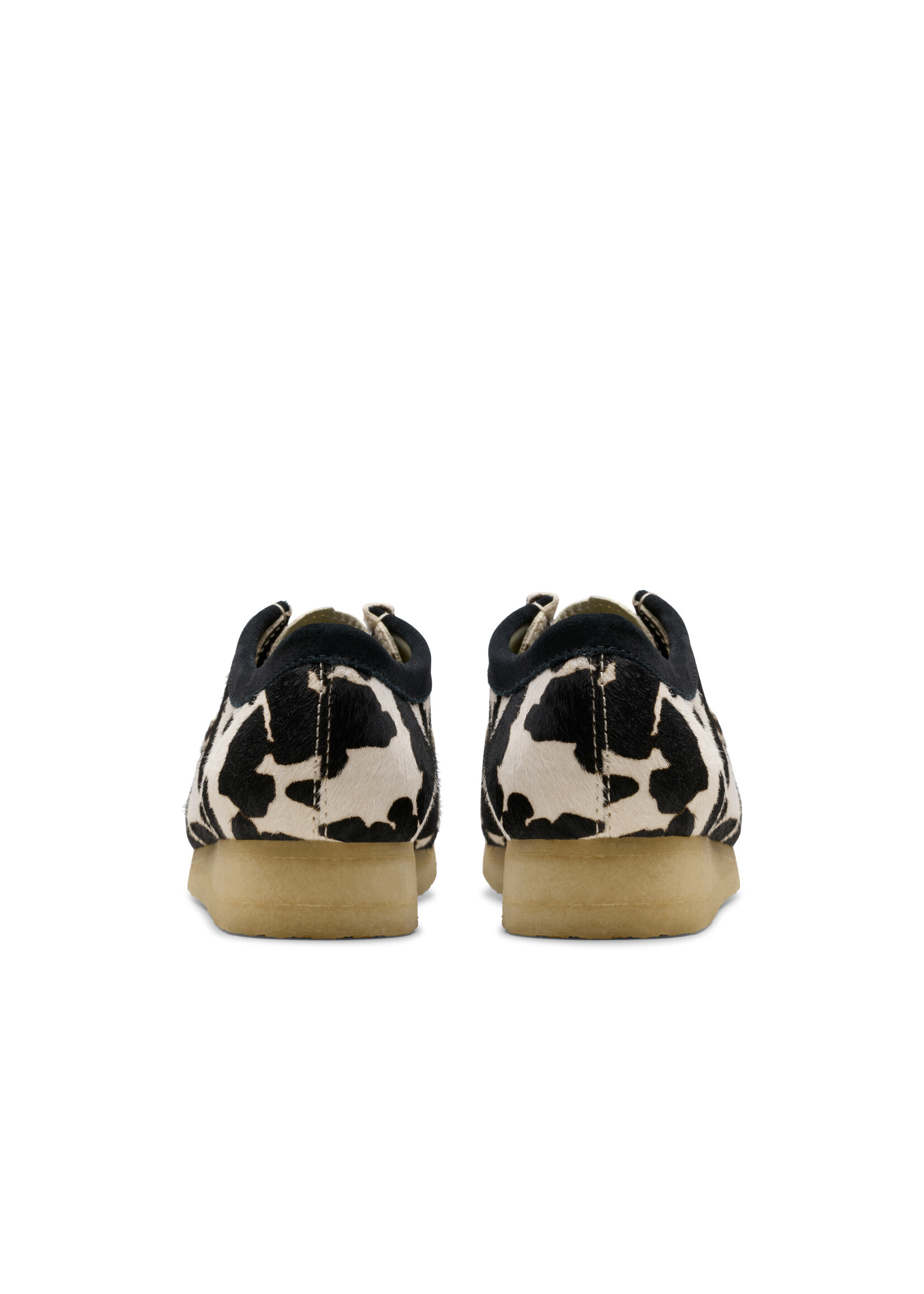 Clarks Men's Originals Wallabee Cow Print Hair On Black | 26176776