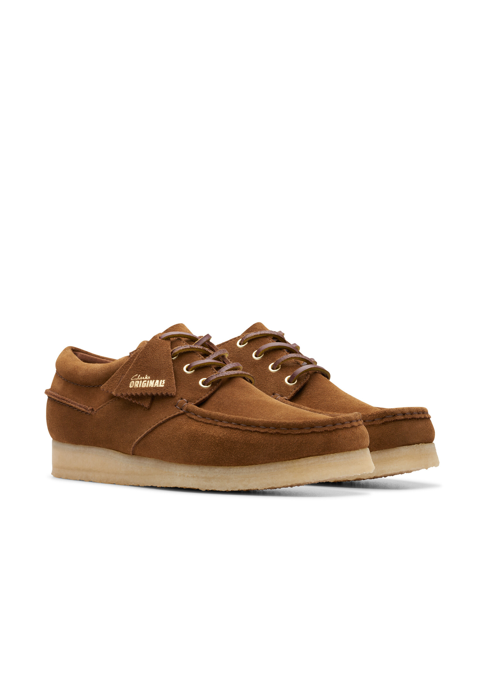 Clarks Men's Originals Wallabee Boat Cola Suede Brown | 26175755