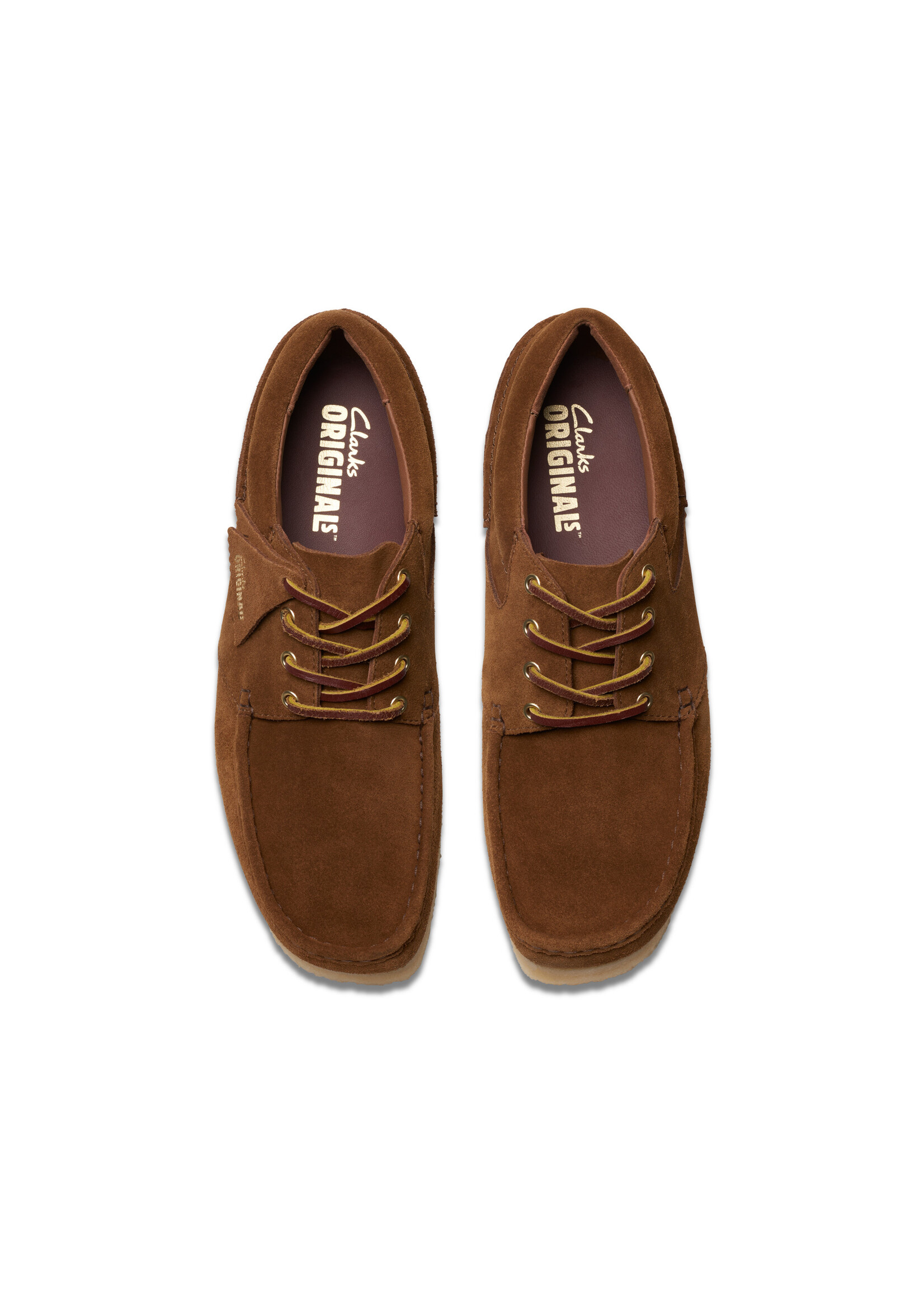 Clarks Men's Originals Wallabee Boat Cola Suede Brown | 26175755