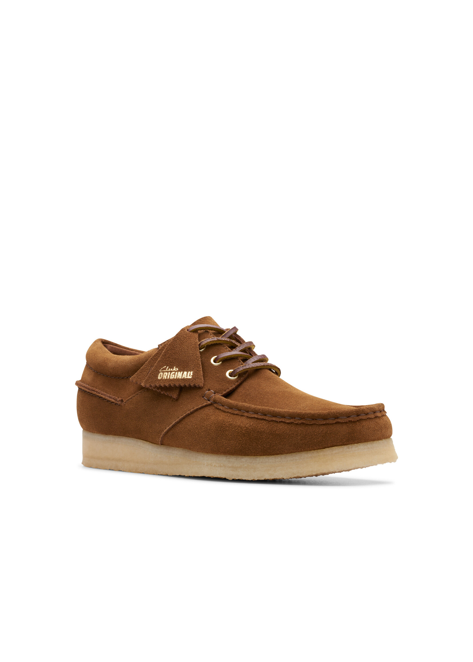Clarks Men's Originals Wallabee Boat Cola Suede Brown | 26175755