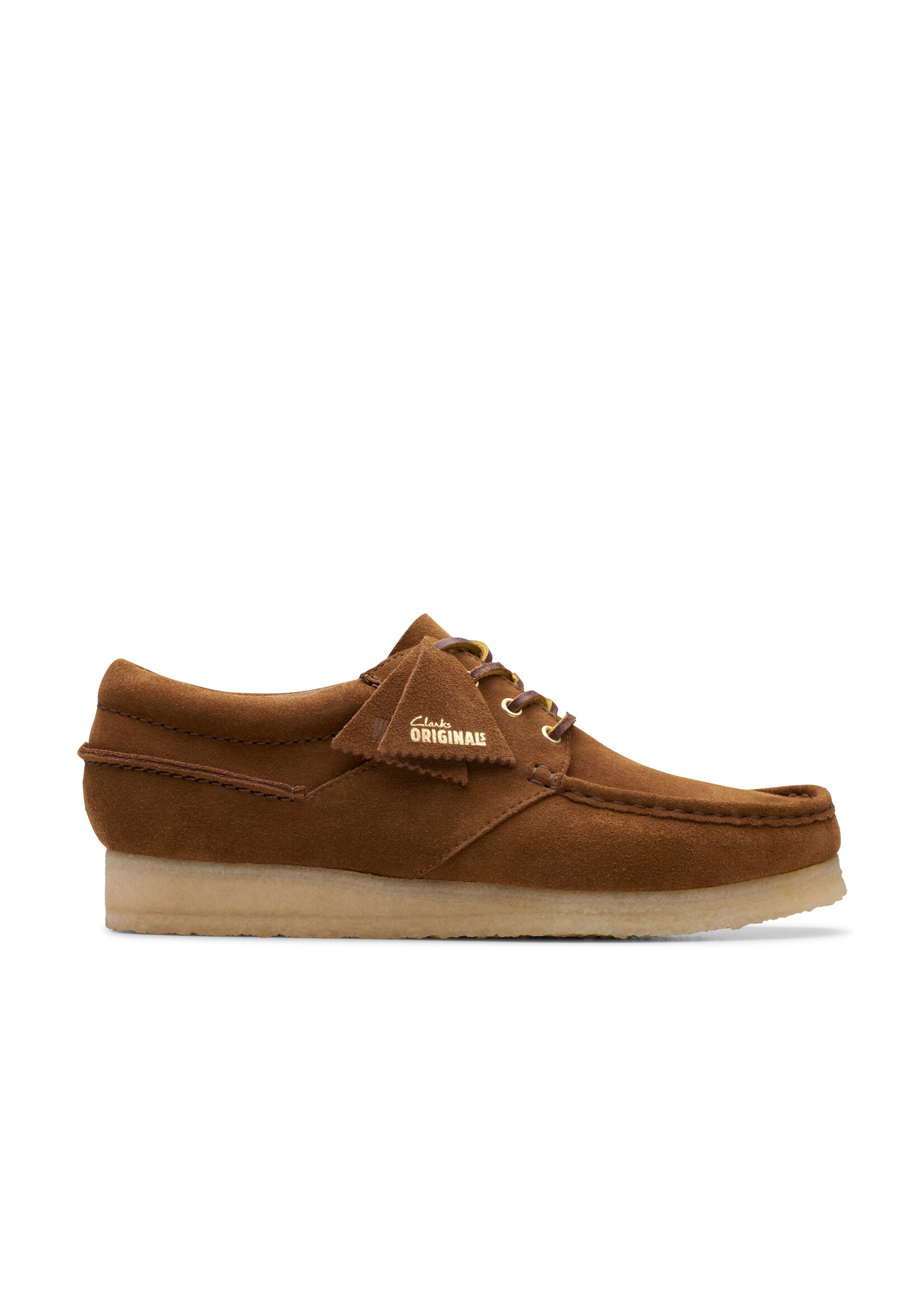 Clarks Men's Originals Wallabee Boat Cola Suede Brown | 26175755