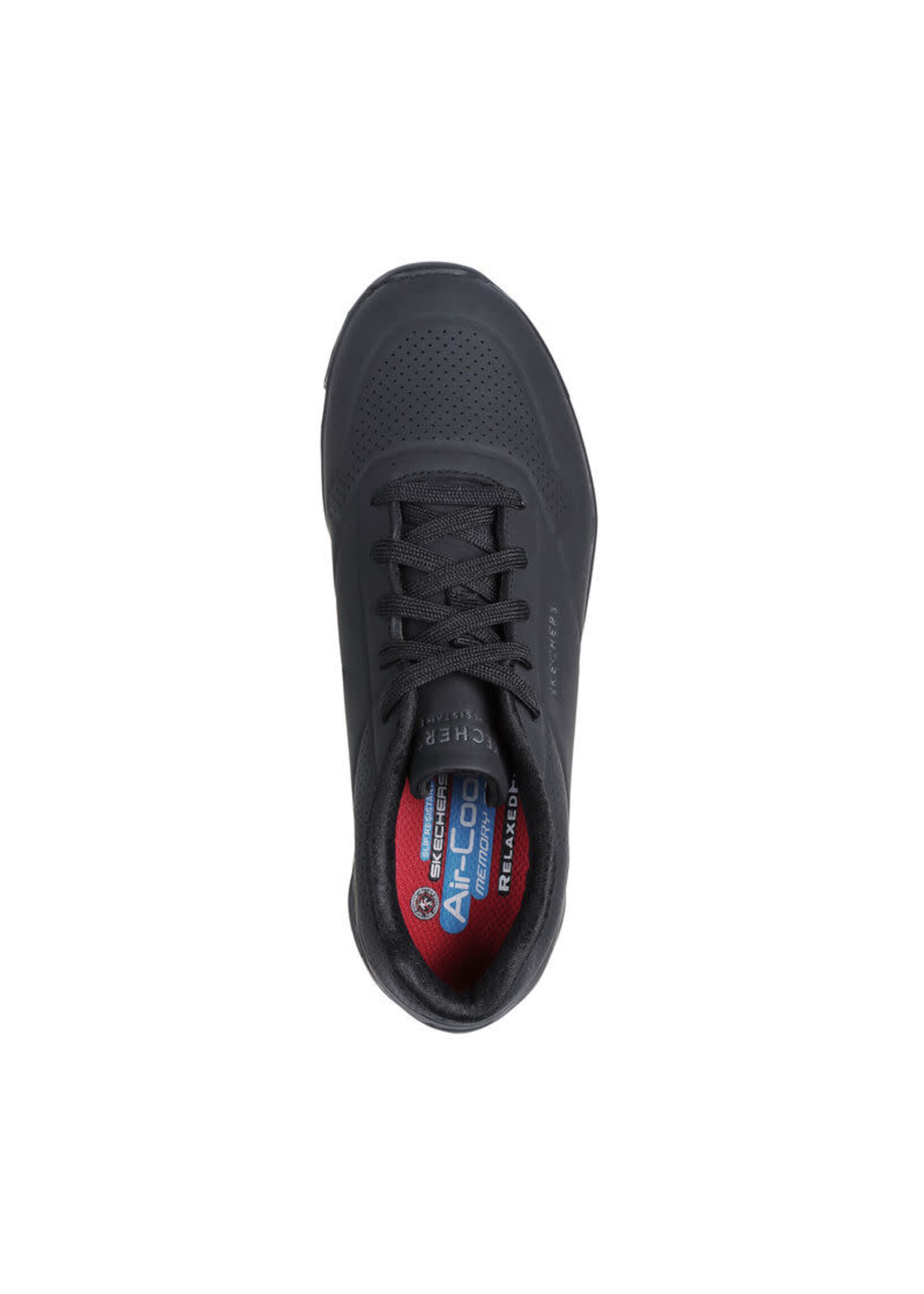 Skechers Women's Slip Resistant Uno SR Work Relaxed Fit 108021/BLK Black