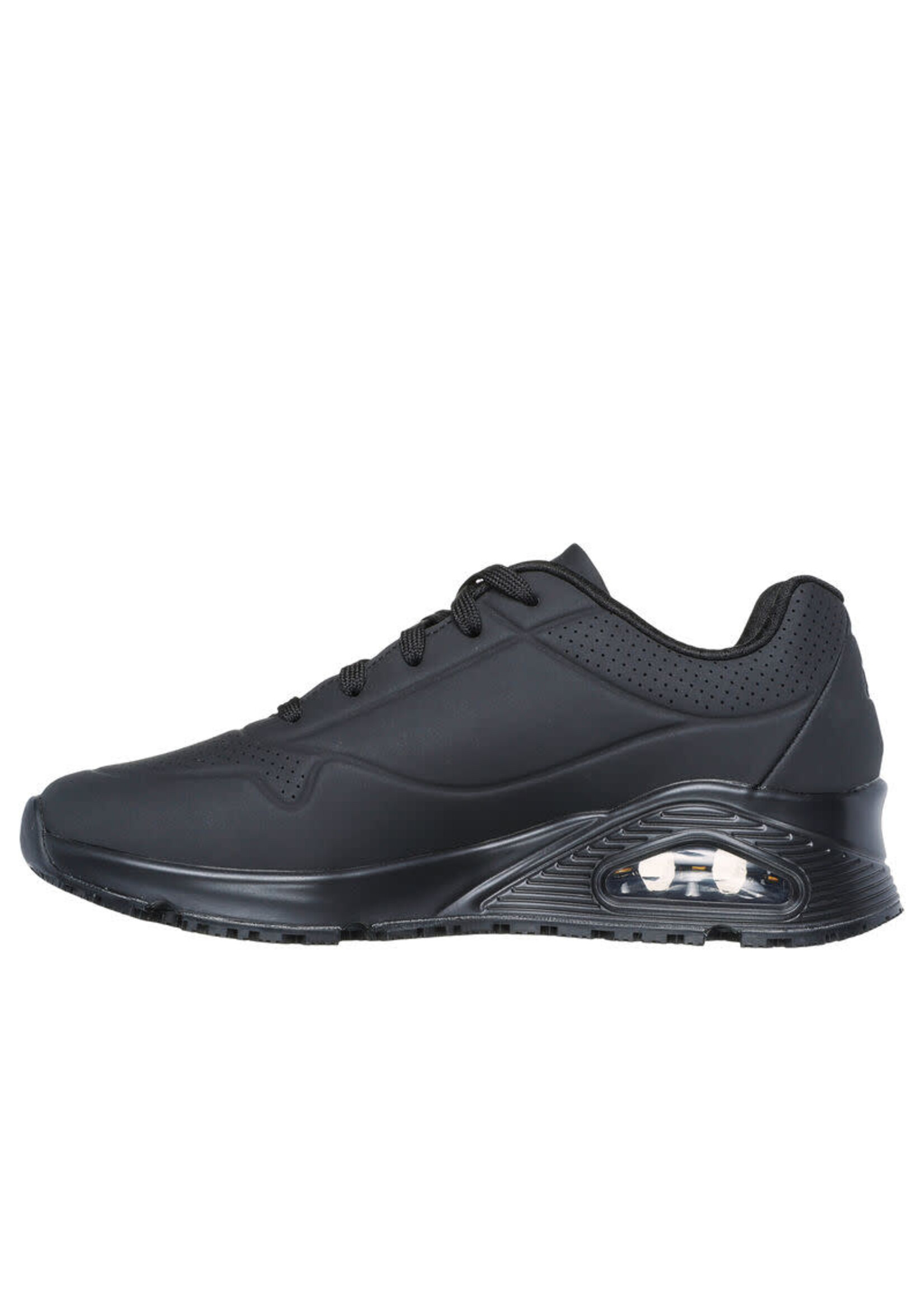 Skechers Women's Slip Resistant Uno SR Work Relaxed Fit 108021/BLK Black