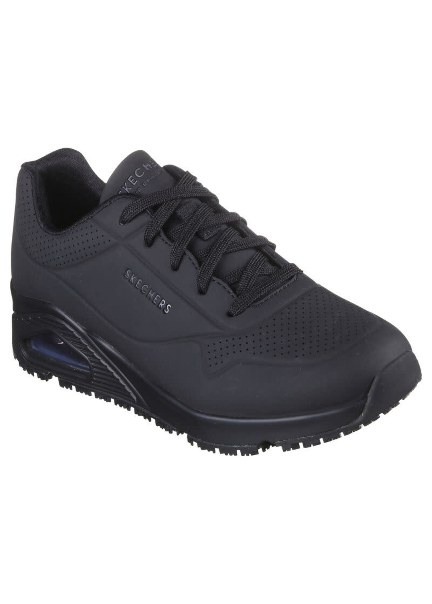 Skechers Women's Slip Resistant Uno SR Work Relaxed Fit 108021/BLK Black