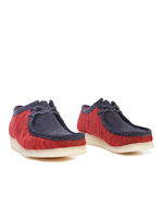 Clarks Mens Originals Shoes  Wallabee Red Fabric | 26168641