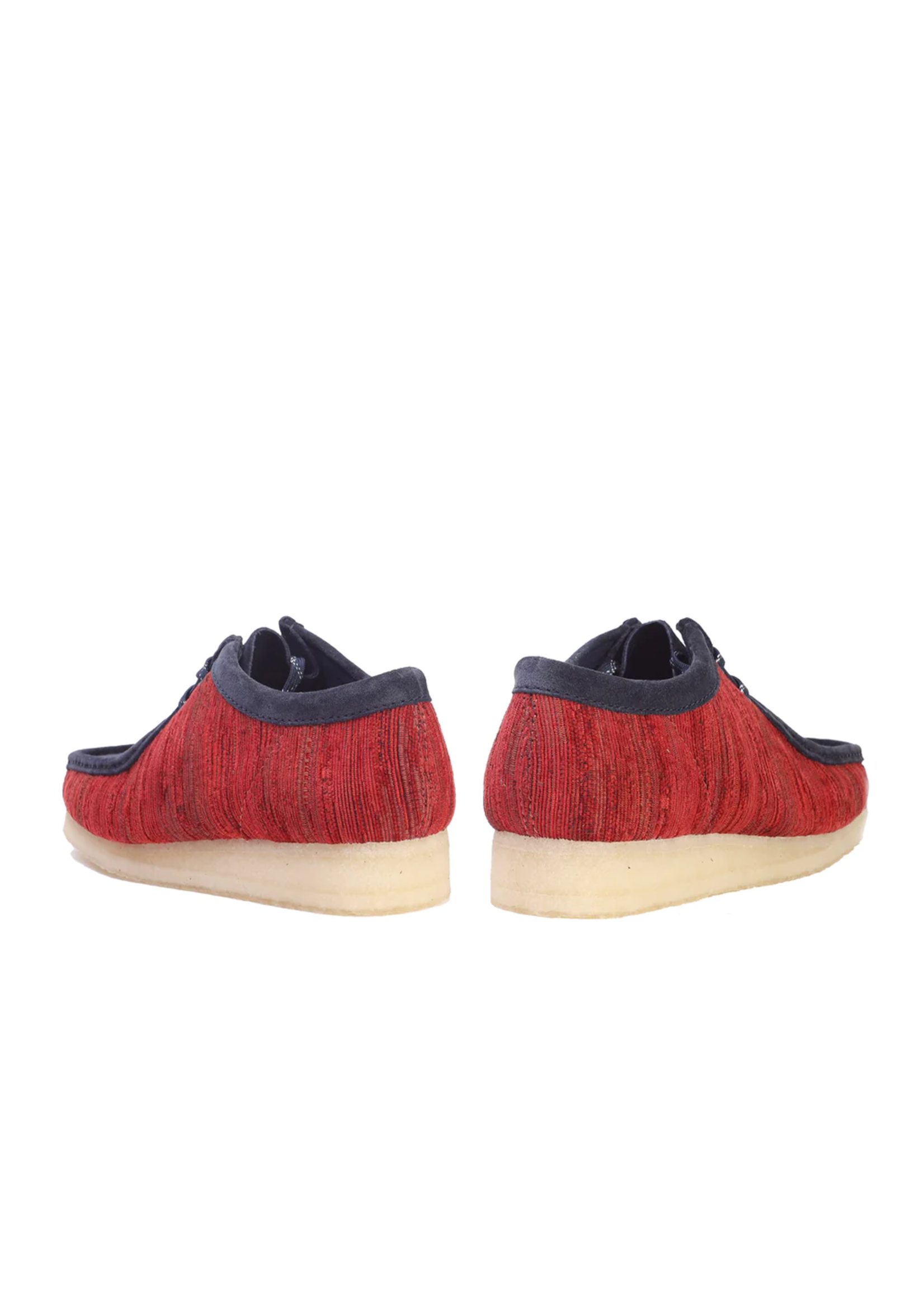 Clarks Mens Originals Shoes  Wallabee Red Fabric | 26168641