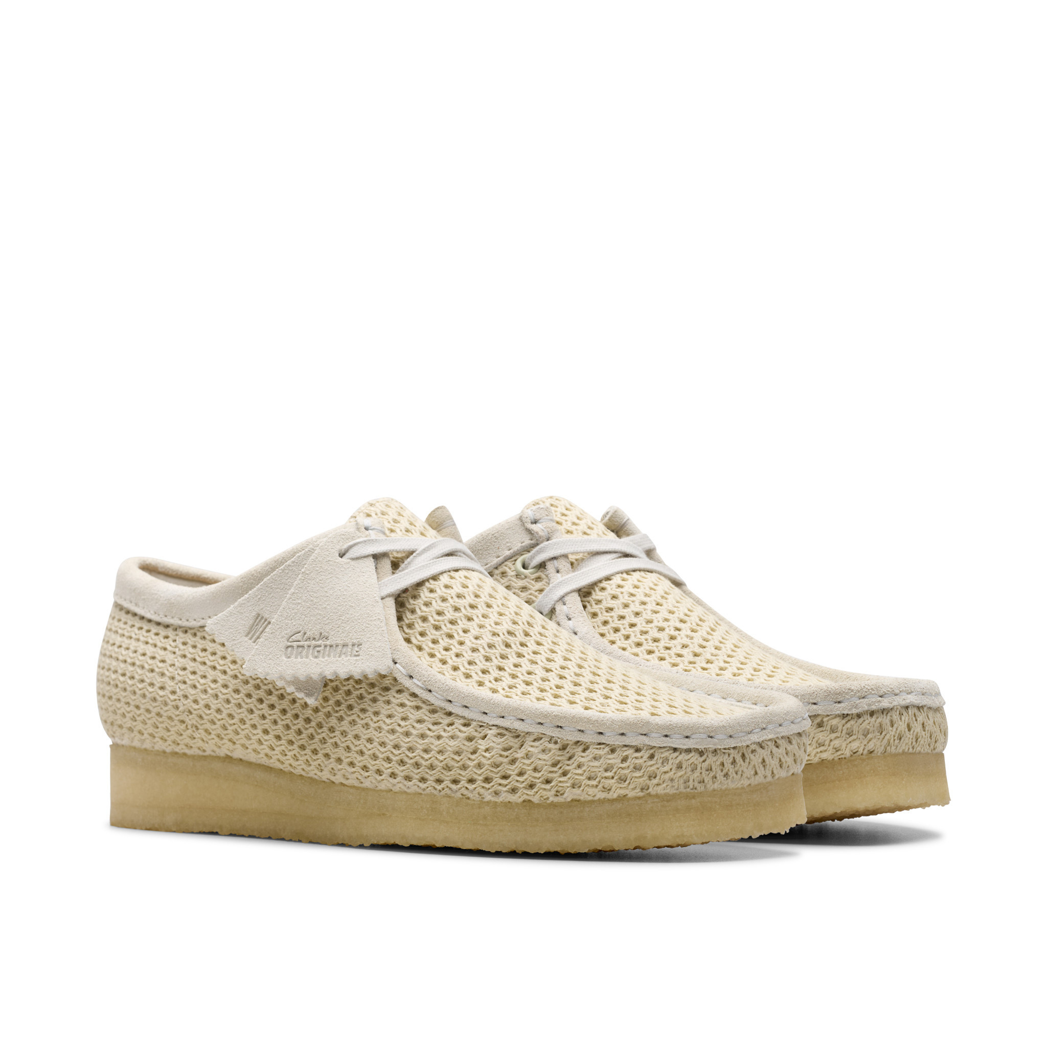 Clarks Men's Originals Wallabee Off White Mesh | 26175849 Clarks Men's Originals Wallabee Off White Mesh | 26175849
