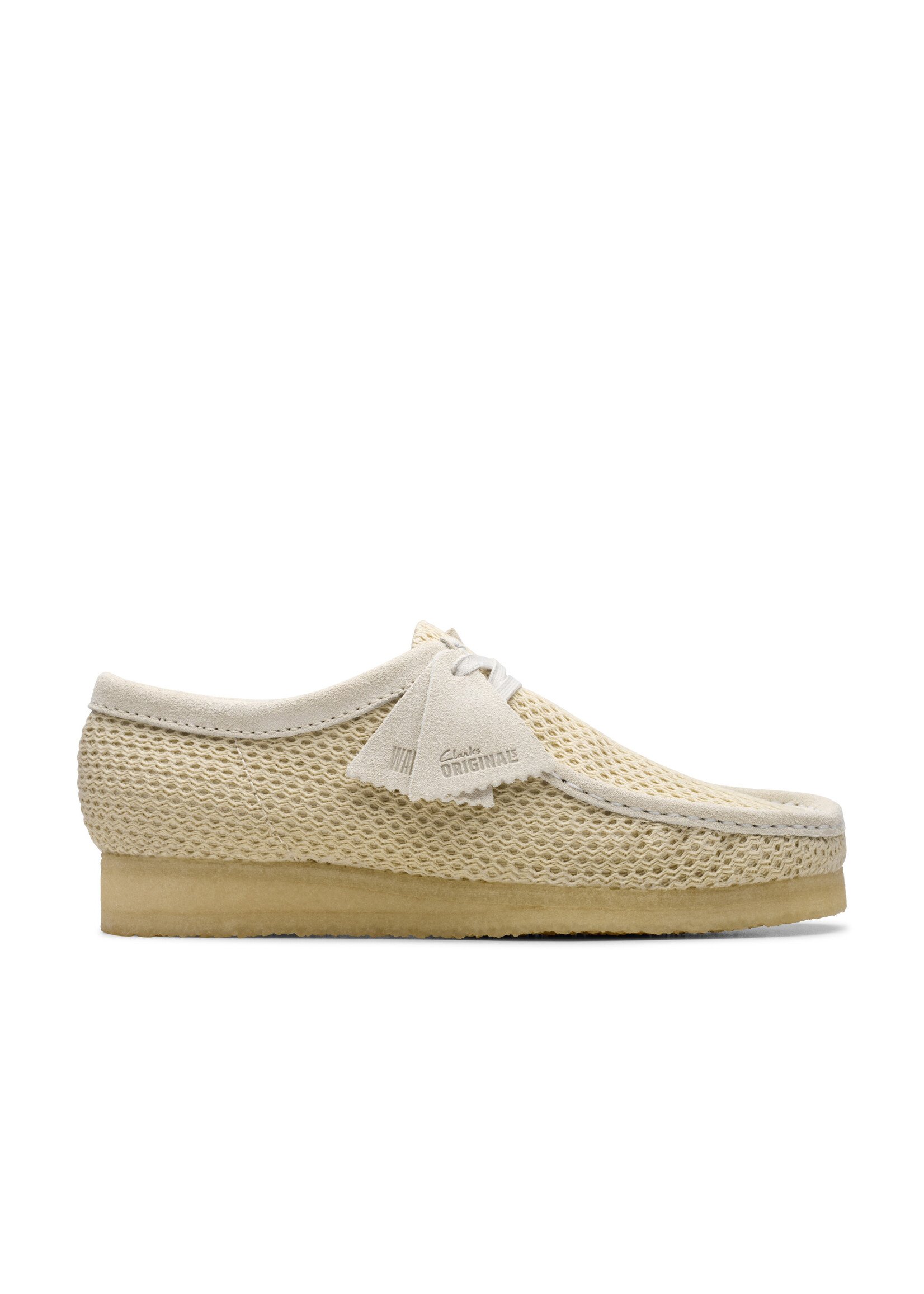 Clarks Men's Originals Wallabee Off White Mesh  | 26175849