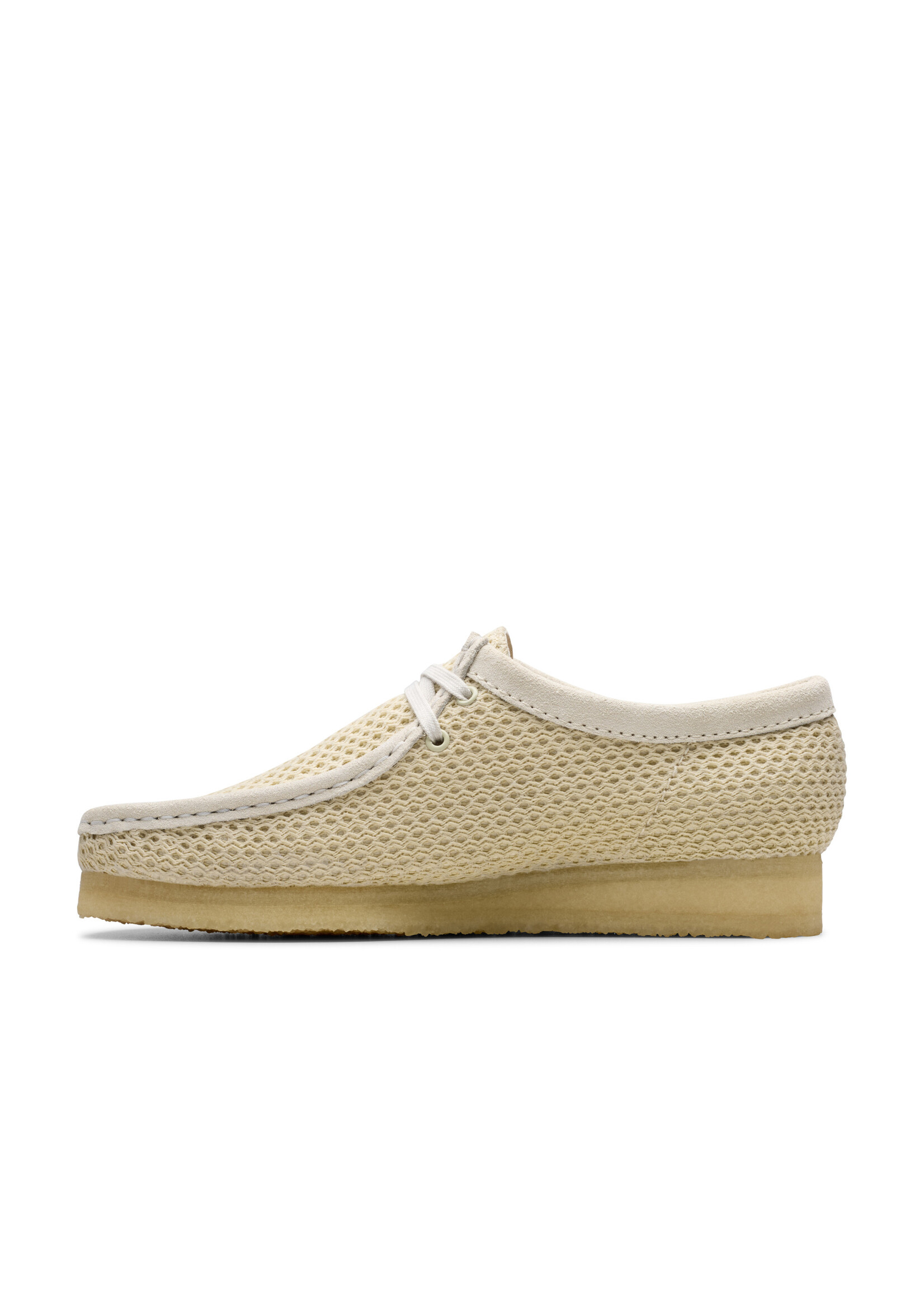 Clarks Men's Originals Wallabee Off White Mesh  | 26175849