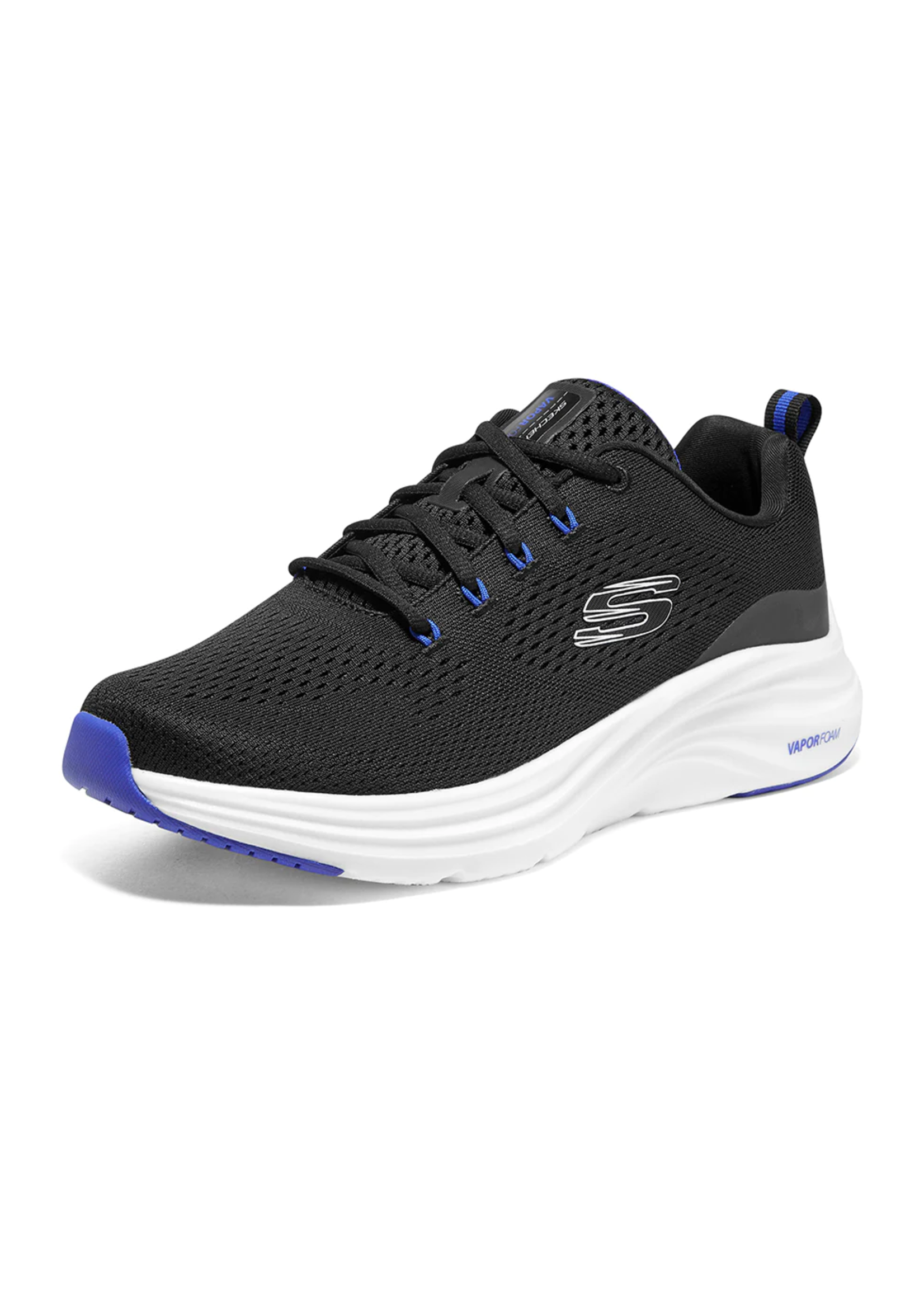 Skechers Men's Air Cooled Memory Foam Vapor Foam 232625/BKBL Black/Blue ...