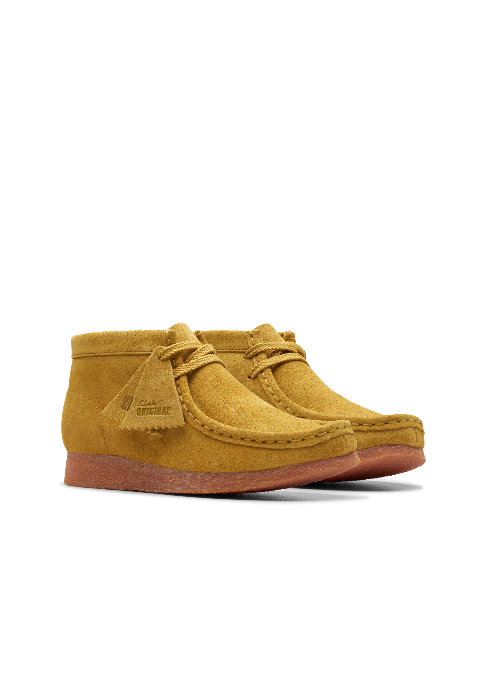 Clarks Older Boys Wallabee Boot O 26176680 Dark Green Olive