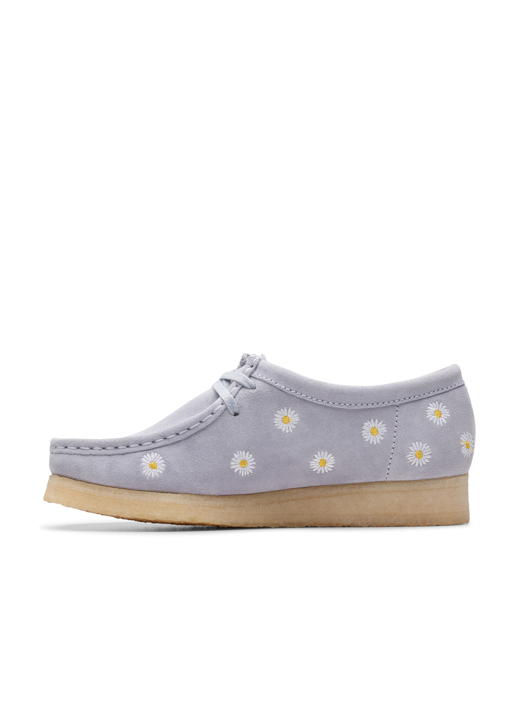 Clarks Womens Wallabee .Originals Icon Cloud Grey Emb Grey Clarks Womens Wallabee .Originals Icon Cloud Grey Emb Grey