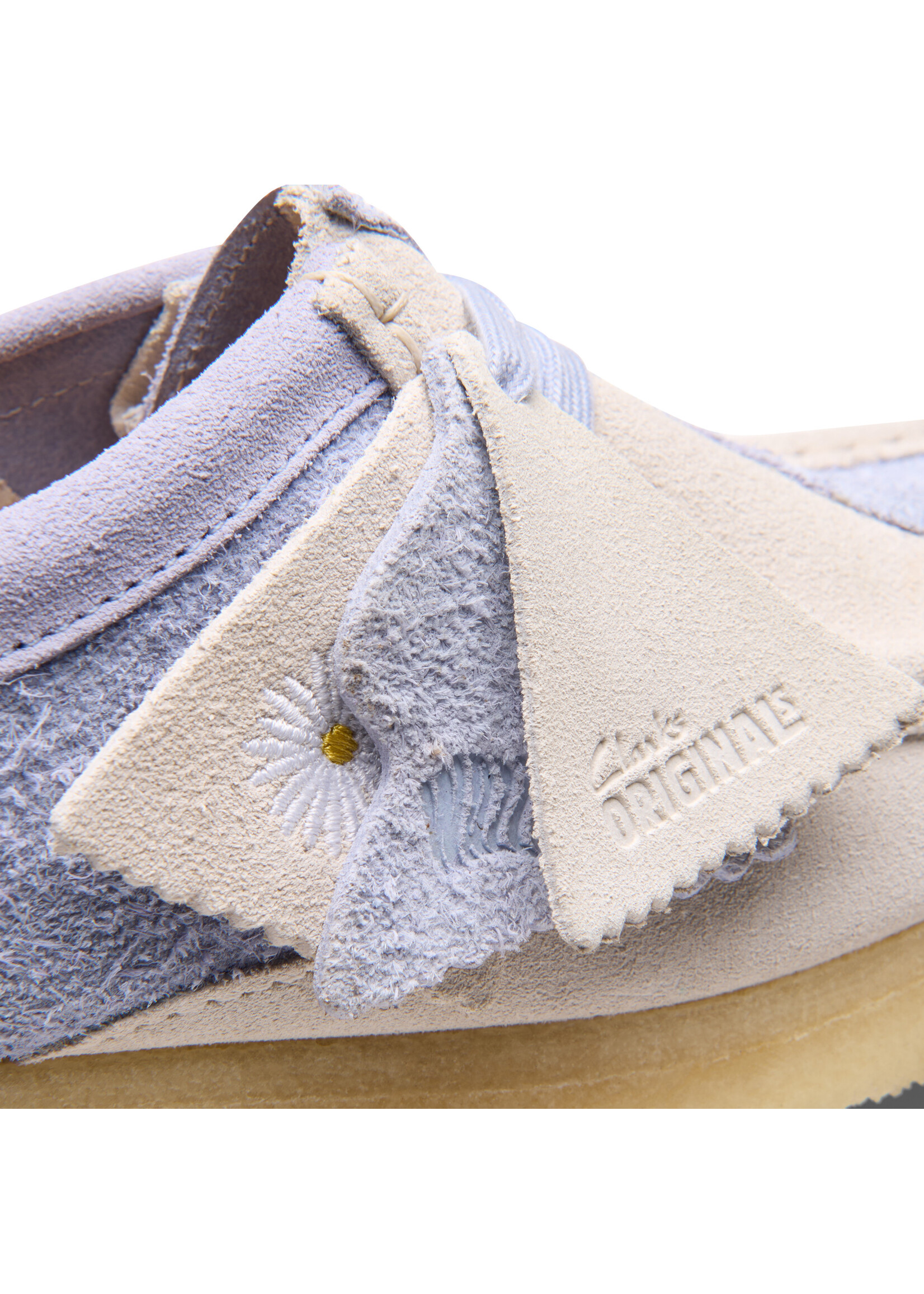 Clarks Womens Wallabee .Originals Icon Cloud Grey Combi Gray | 26176523
