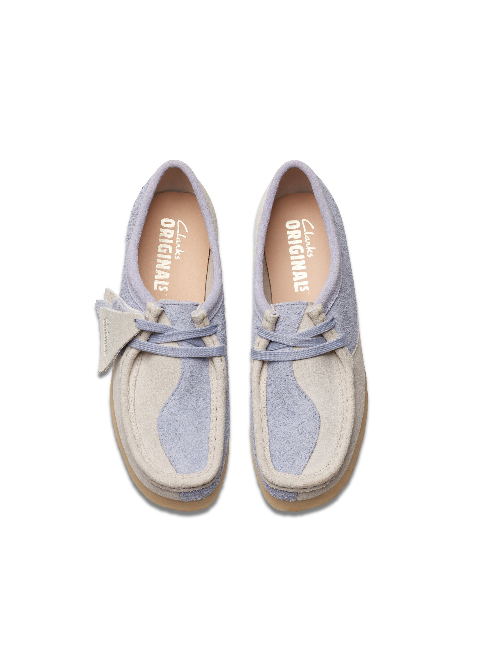 Clarks Womens Wallabee .Originals Icon Cloud Grey Combi Gray | 26176523