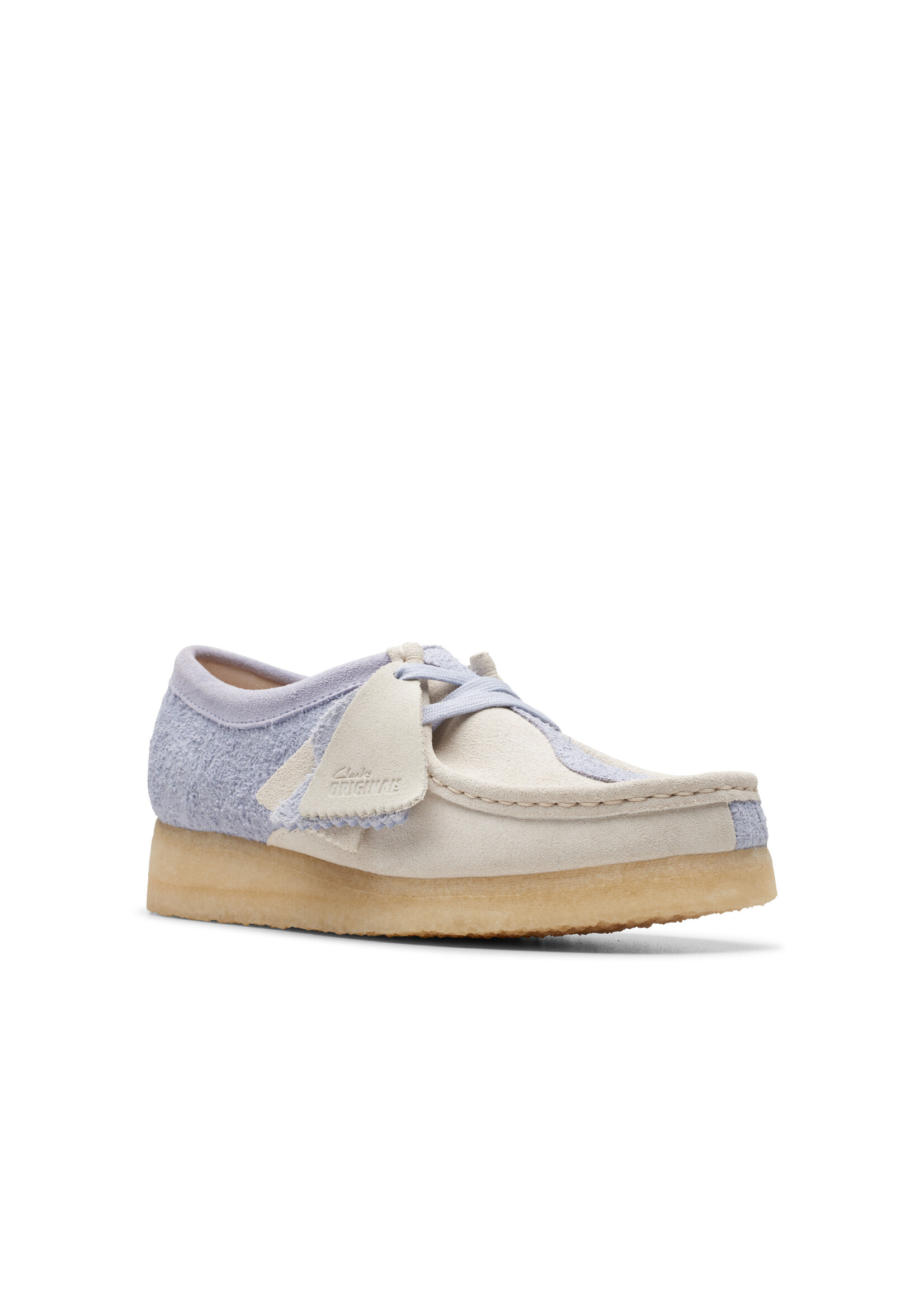 Clarks Womens Wallabee .Originals Icon Cloud Grey Combi Gray | 26176523