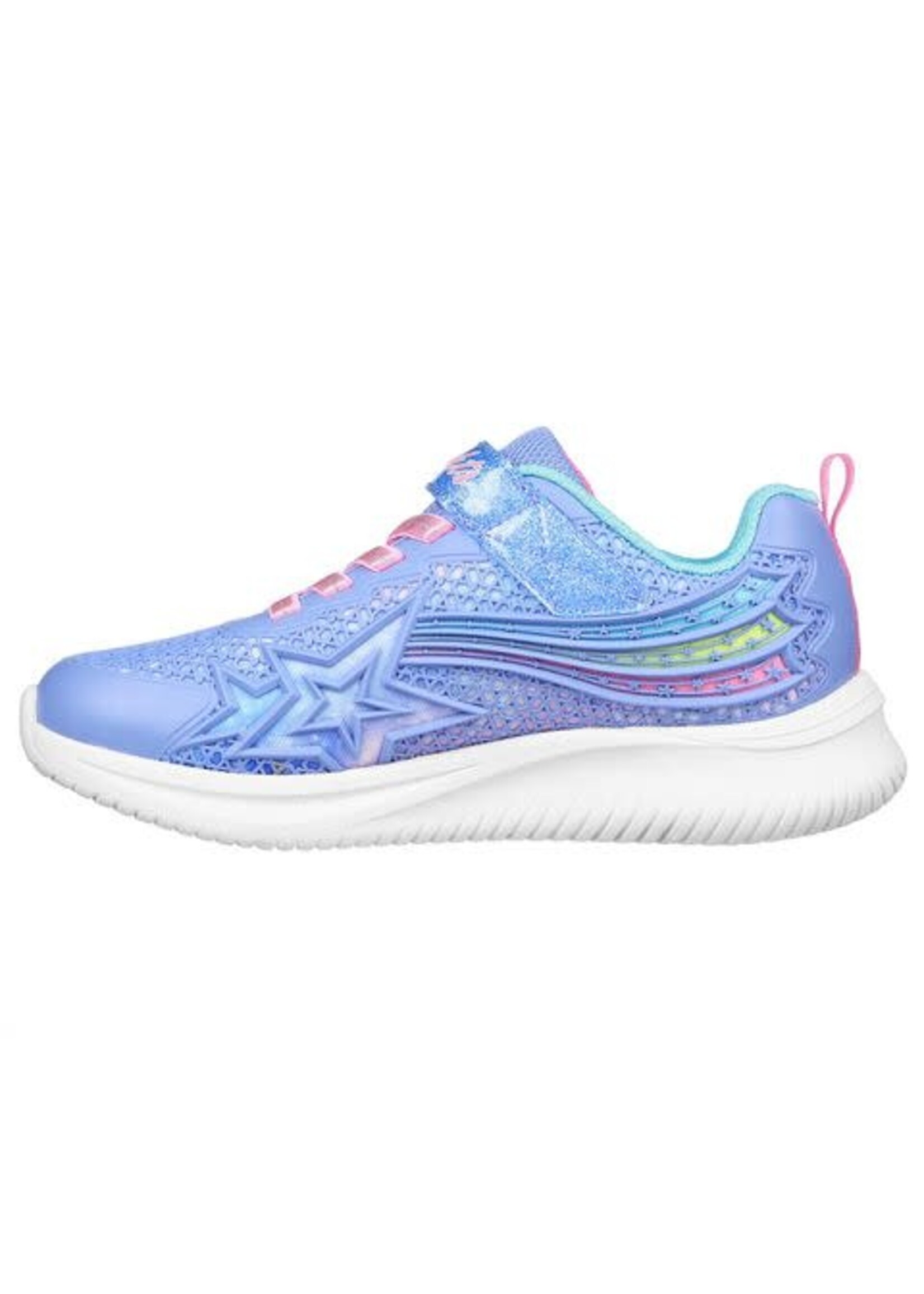 Skechers Kids Girls JUMPSTERS-Wishful Star Sneaker, Lavender/Pink