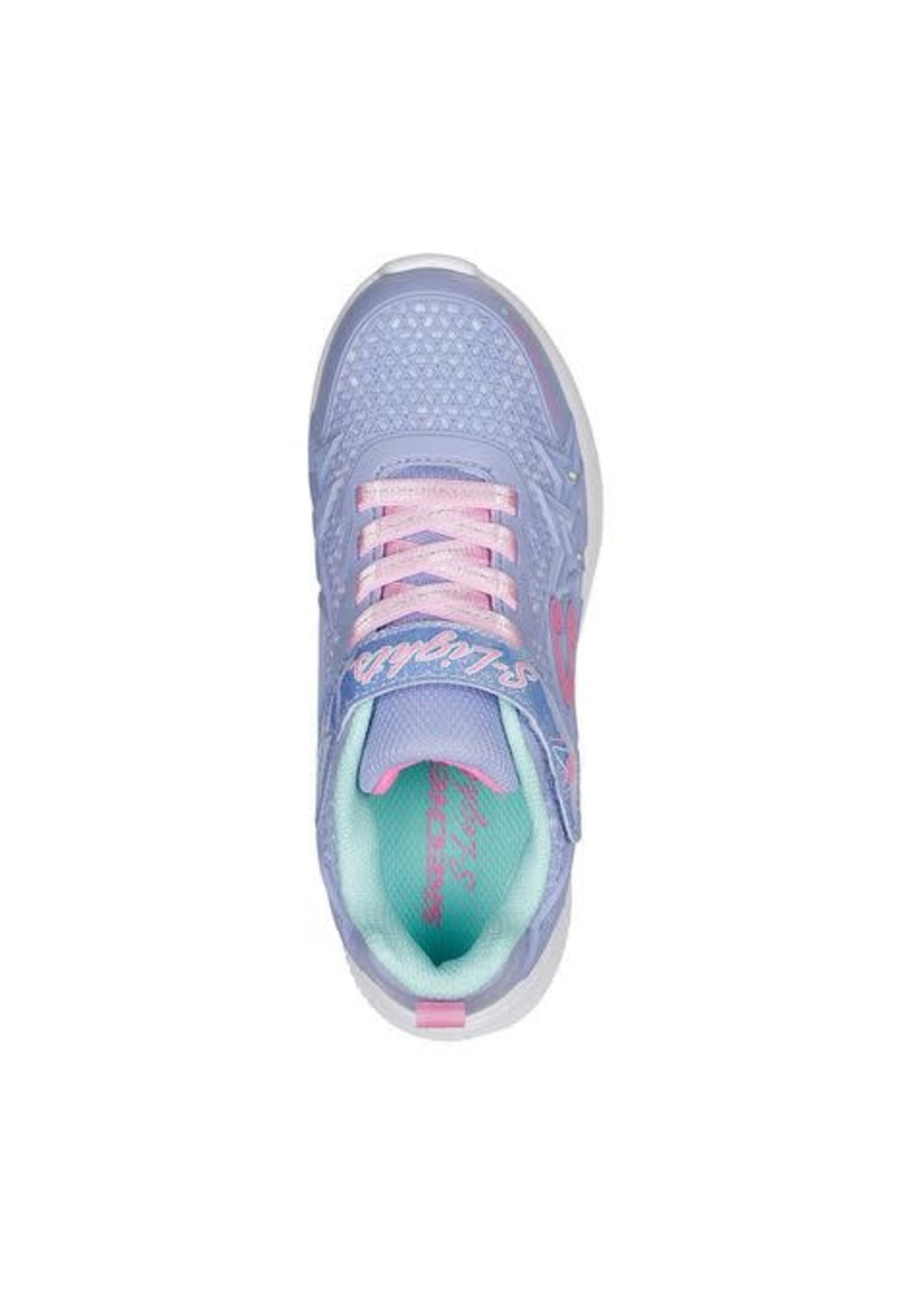 Skechers Kids Girls JUMPSTERS-Wishful Star Sneaker, Lavender/Pink