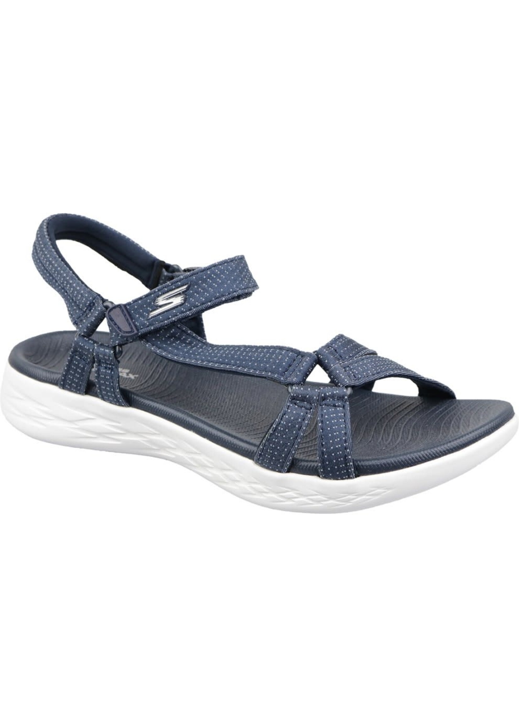 Skechers Women's On the Go 600 Sandal -Brilliancy 15316/NVY Navy Blue